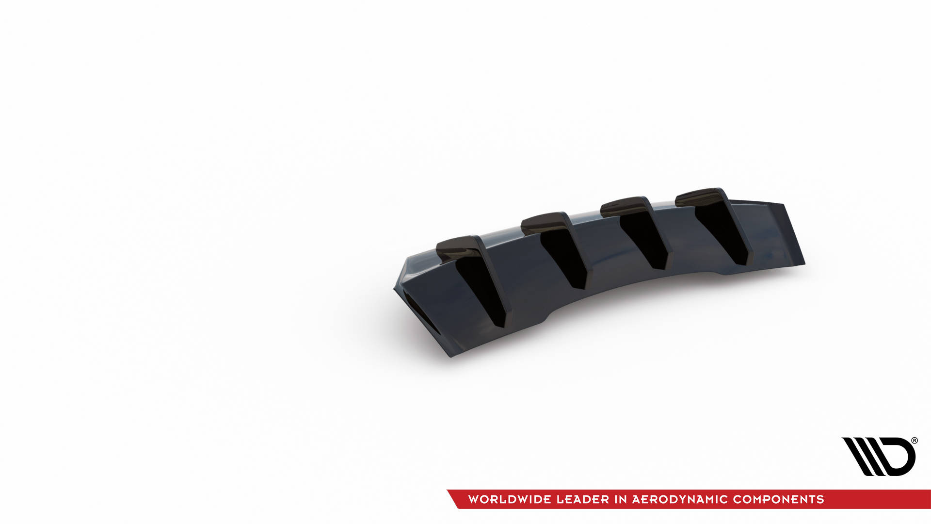 Street+ Heck Ansatz Diffusor passend für Audi A4 B9 FL schwarz Hochglanz