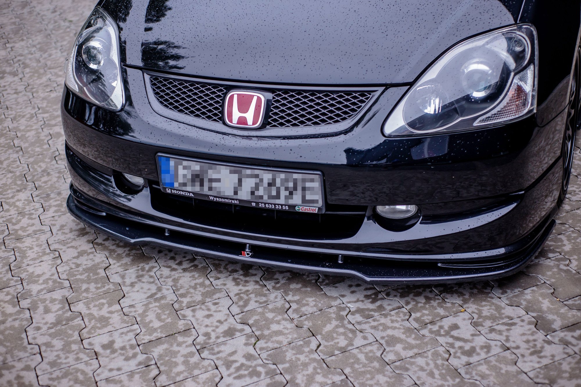 Front Ansatz V.1 für HONDA CIVIC EP3 MK7 TYPE-R/S FACELIFT schwarz Hochglanz