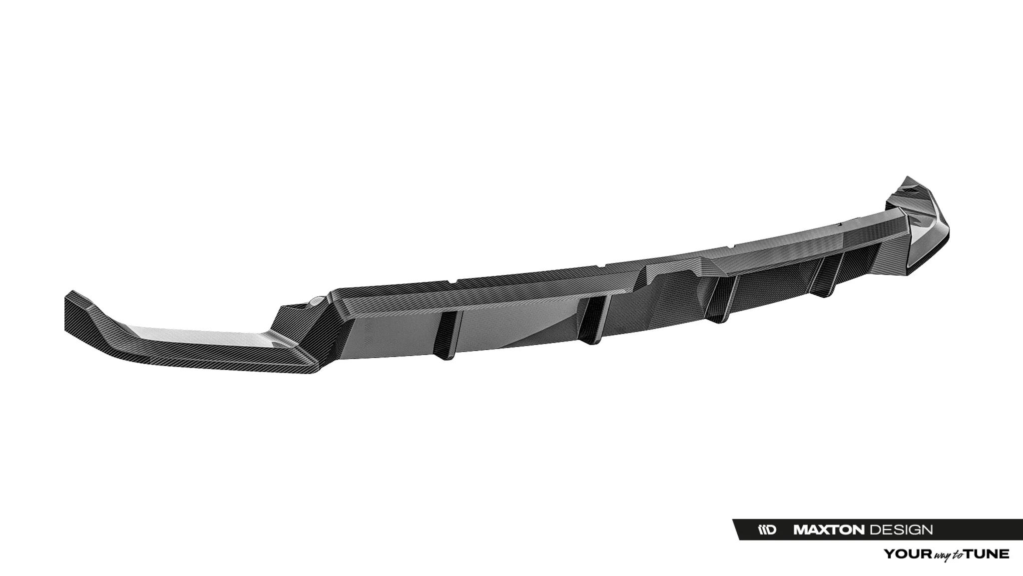 Prepreg Carbon Fiber Rear Splitter (mit einem vertikalem balken) Lamborghini Urus Mk 1