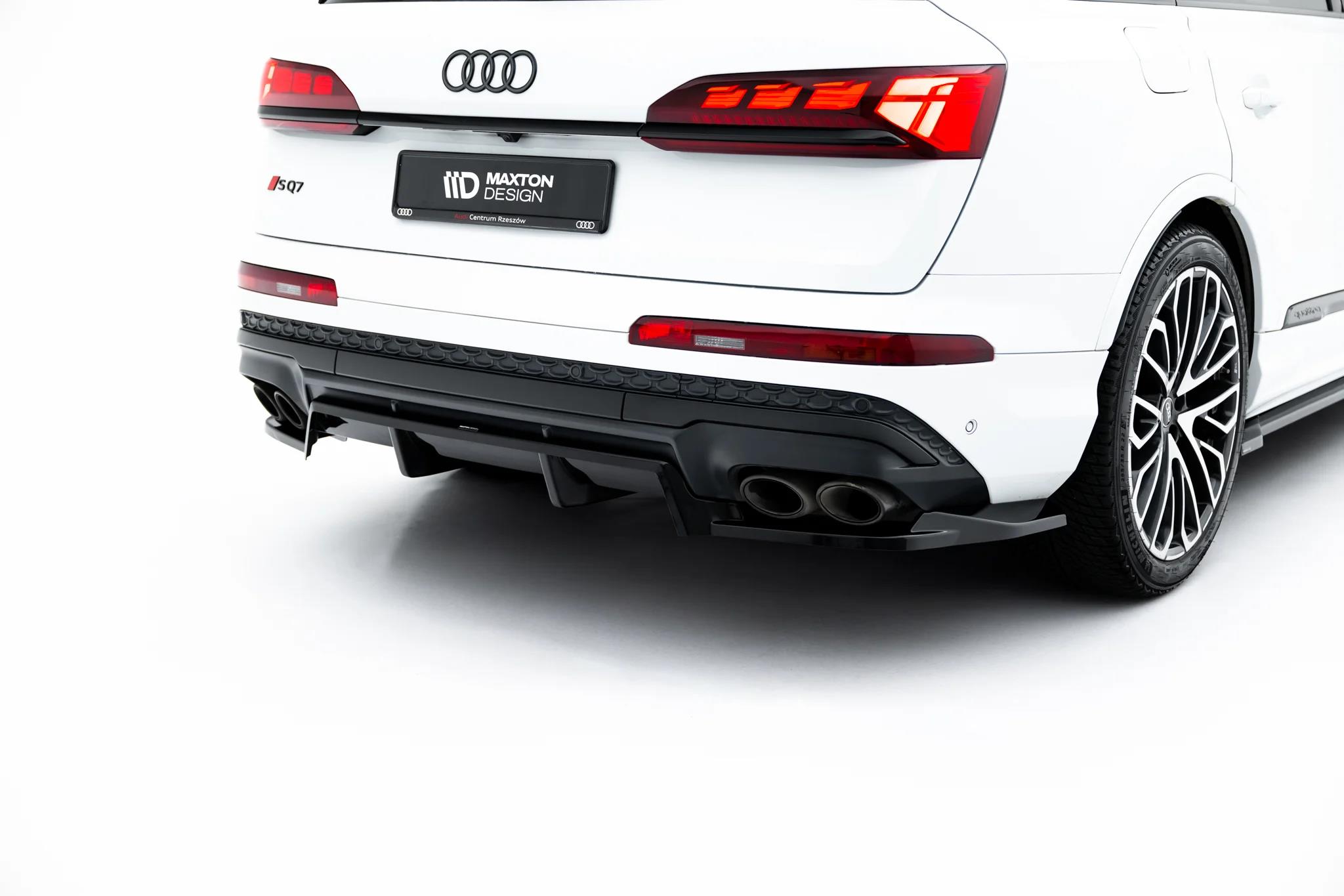 Diffusor Heckansatz passend für Audi SQ7 Mk2 Facelift 2 schwarz Hochglanz