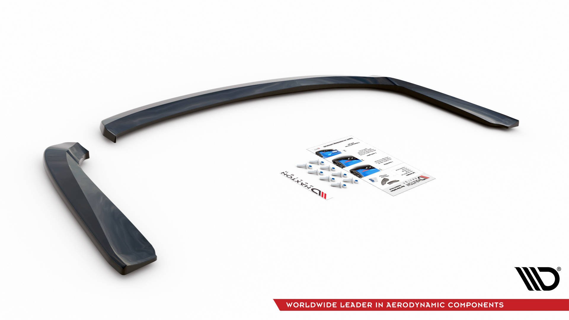 Diffusor Flaps passend für Mistubishi Lancer Sportback Mk8 schwarz Hochglanz
