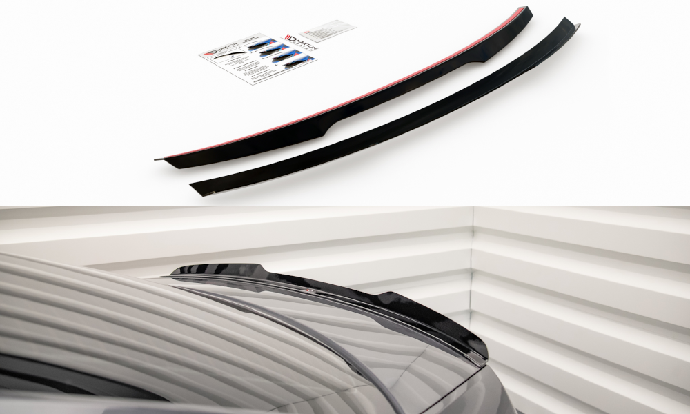 Heck Spoiler Aufsatz Abrisskante passend für Skoda Octavia Liftback Mk3 FL schwarz Hochglanz