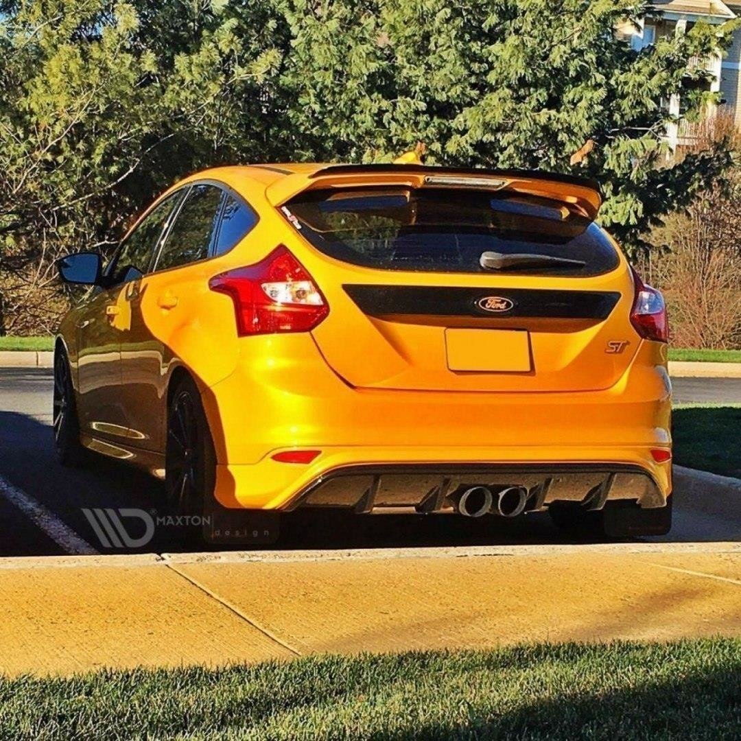 Street+ Heck Ansatz Diffusor passend für Ford Focus ST Mk3 RS Look ABS Kunststoff