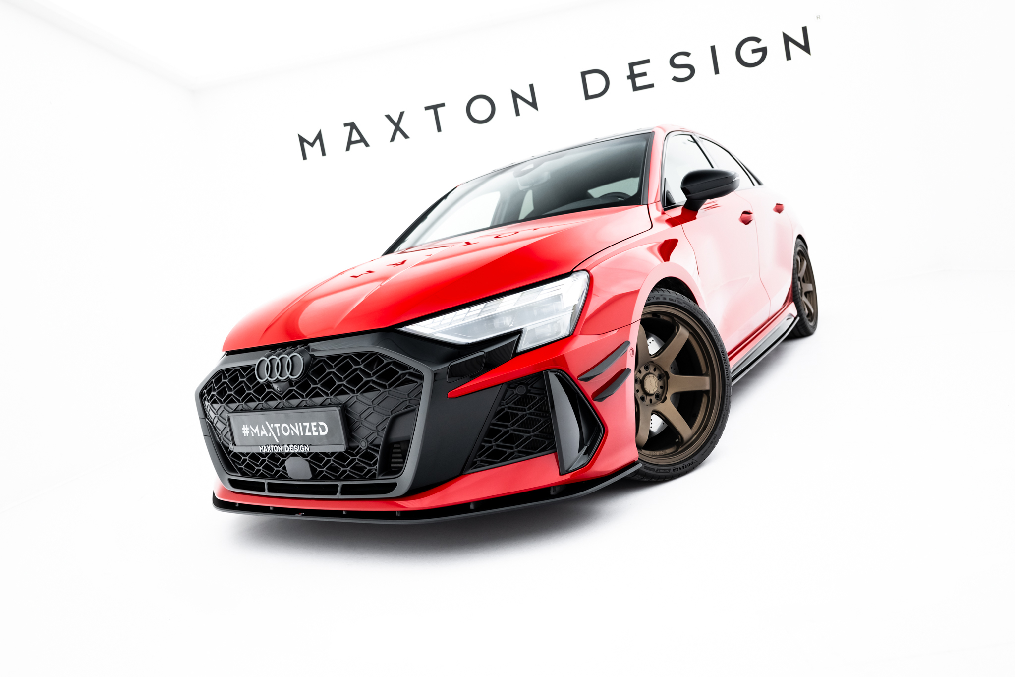 Street Pro Spoilerlippe Front Ansatz passend für Audi RS3 Sportback 8Y FL