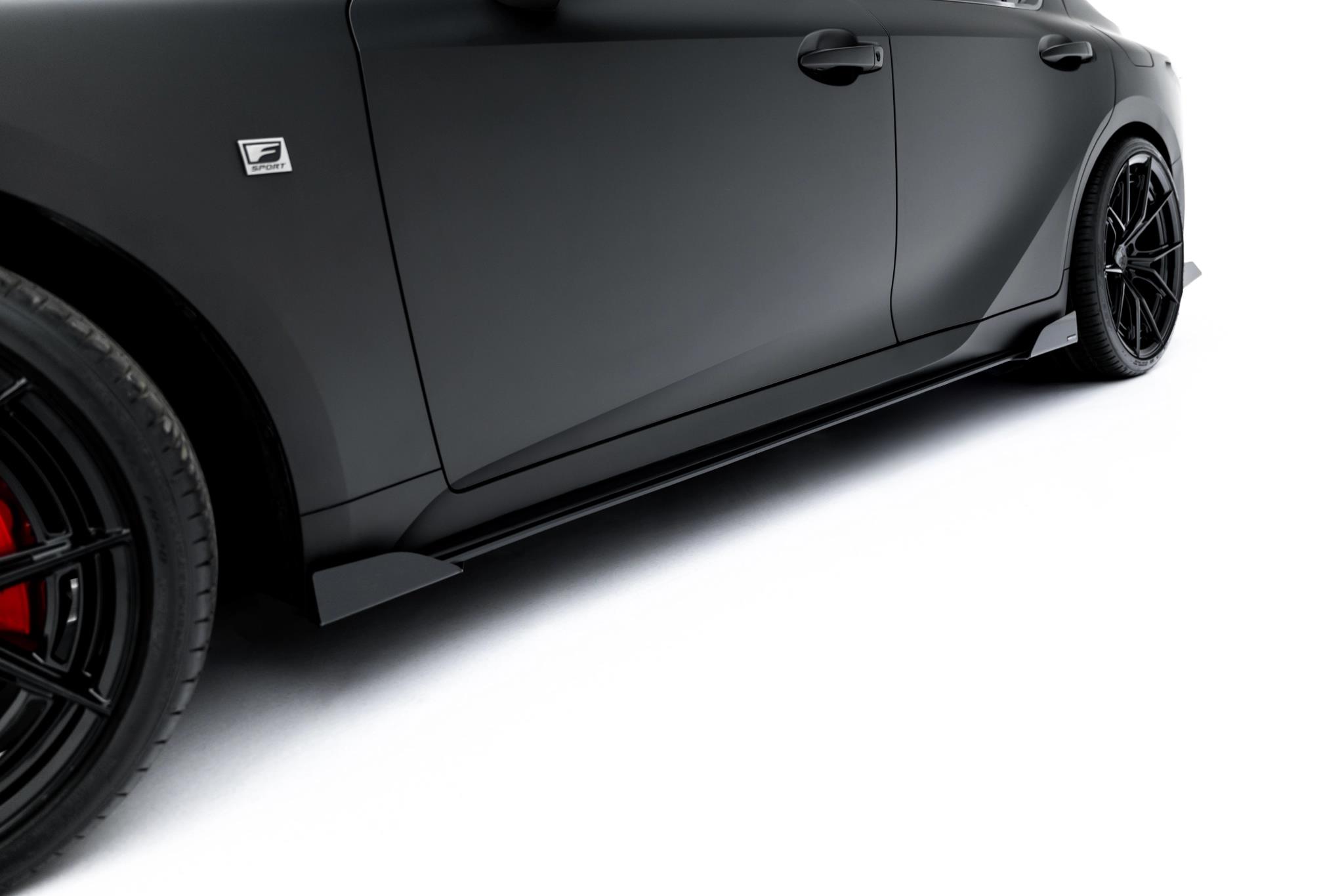 Seitenschweller Flaps passend für Lexus IS 500 Mk3 Facelift 2 XE30 schwarz Hochglanz