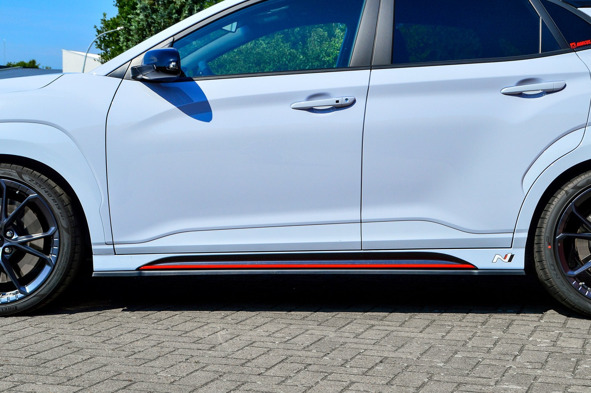 CUP Seitenschweller für Hyundai Kona N + N-Line ab Bj.2020- Carbon Optik