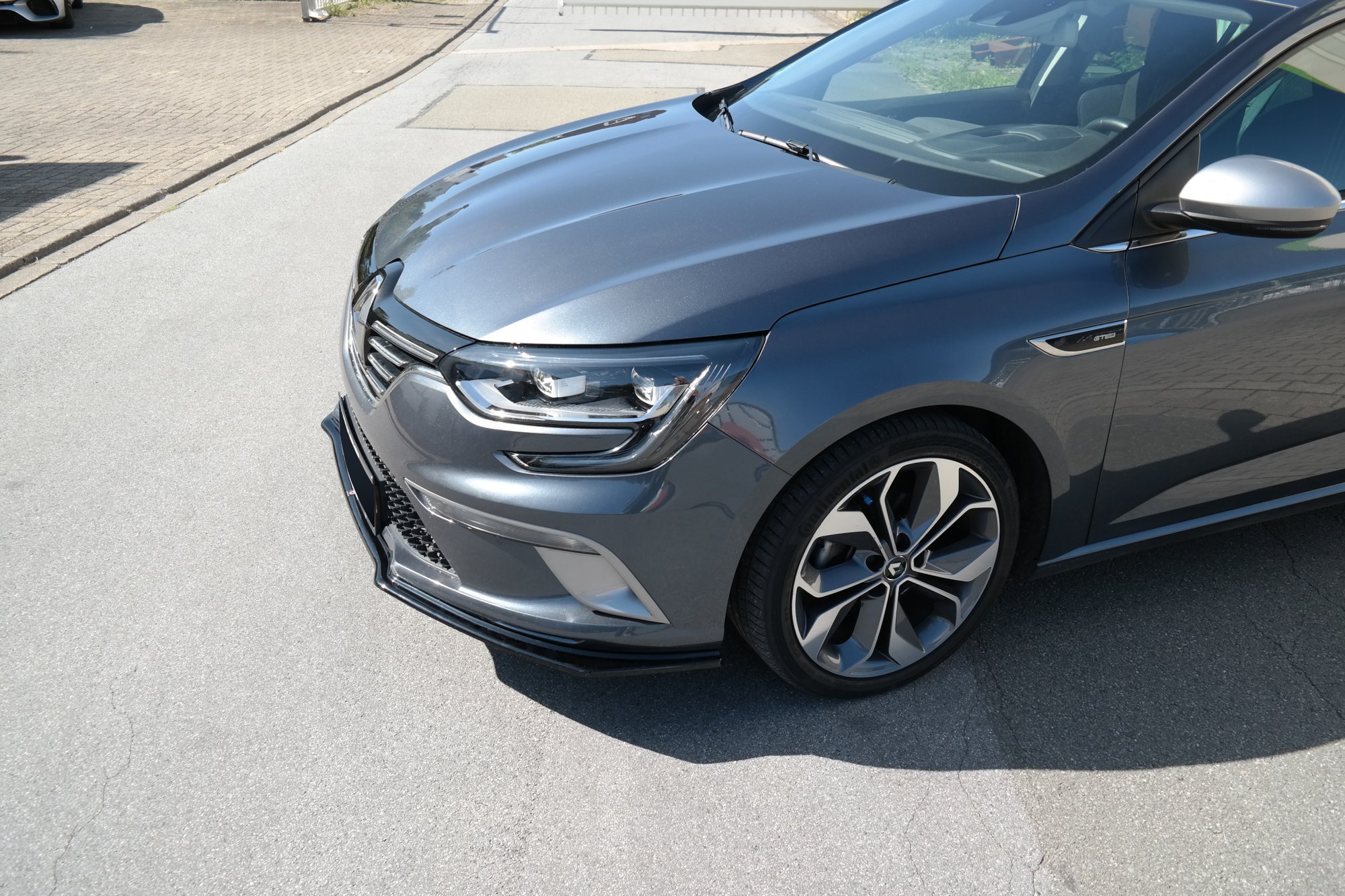 Street+ Spoilerlippe Front Ansatz passend für Renault Megane Mk.4 GT-Line schwarz Hochglanz
