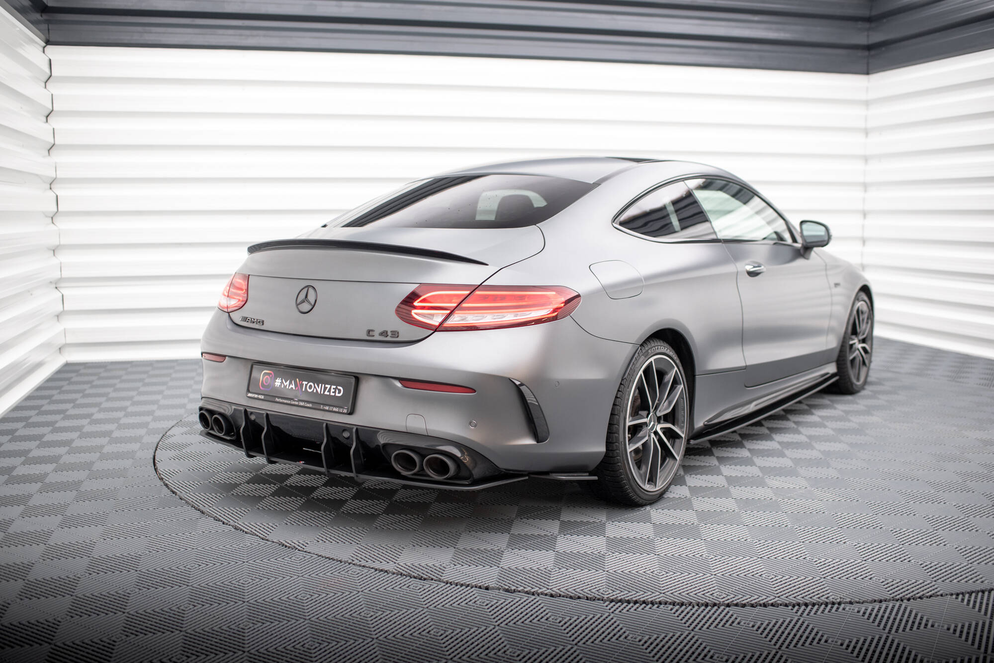 Street Pro Heck Ansatz Flaps passend für Mercedes-AMG C43 Coupe / Cabrio C205 FL / A205 FL