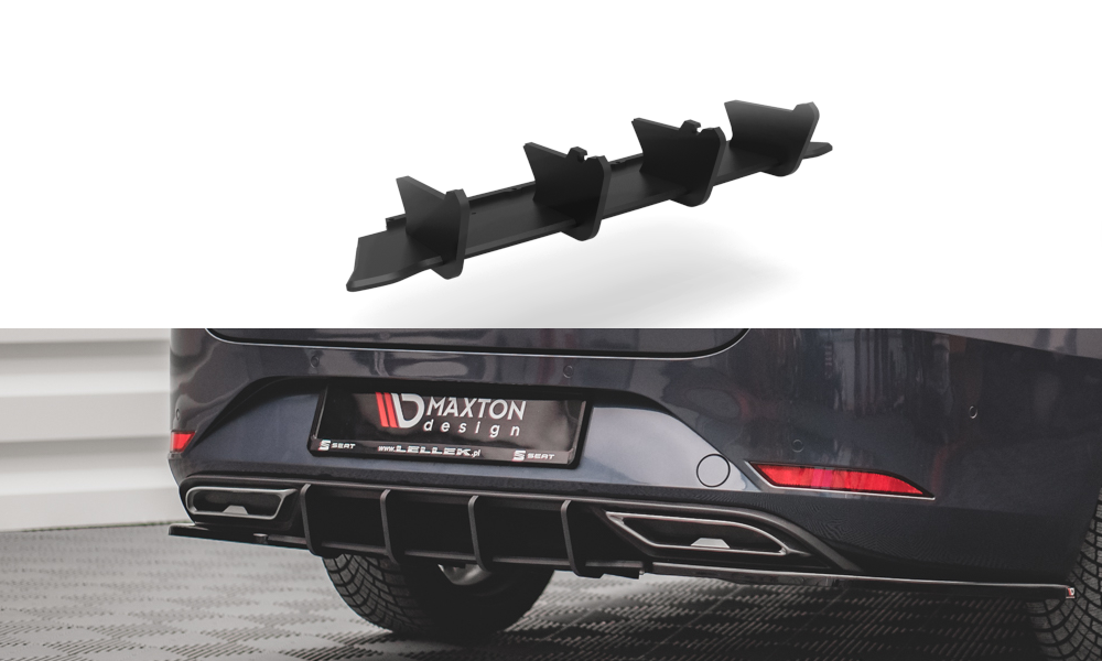 Street Pro Heckschürze Heck Ansatz Diffusor passend für Seat Leon FR ST Mk4