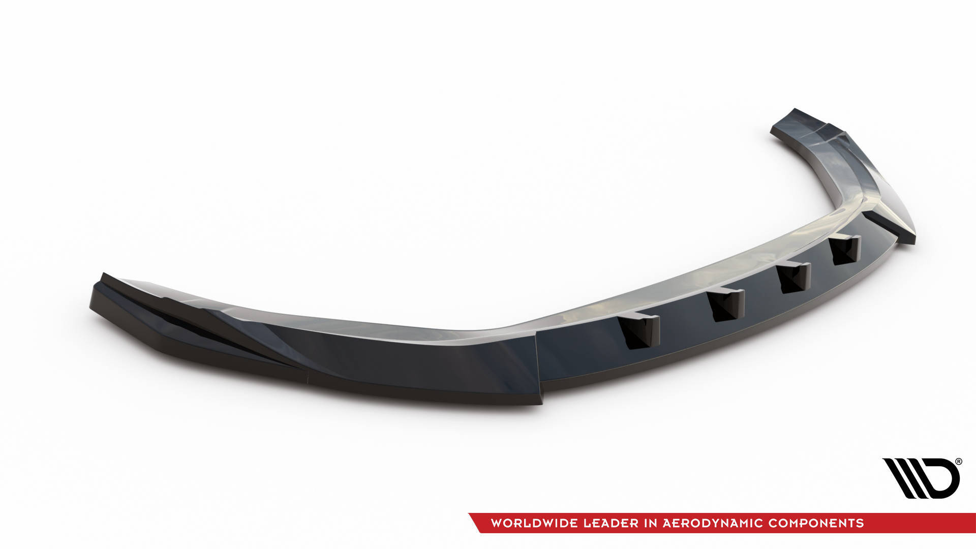 Street+ Spoilerlippe Front Ansatz V.2 passend für Hyundai Kona N Mk1 schwarz Hochglanz