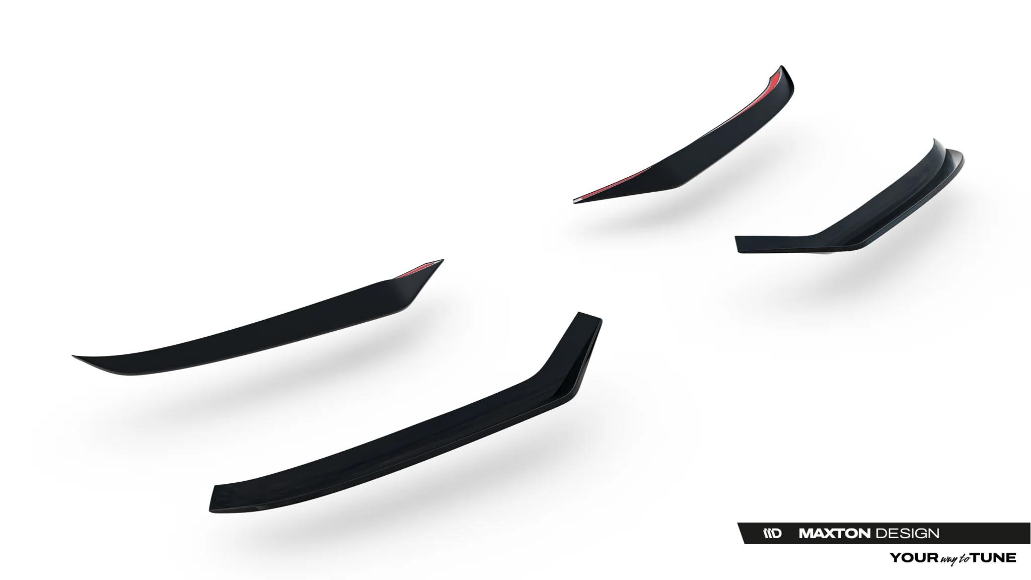 Heckspoiler Lippe passend für VW Transporter T7 / Ford Transit Custom Mk2 schwarz Hochglanz