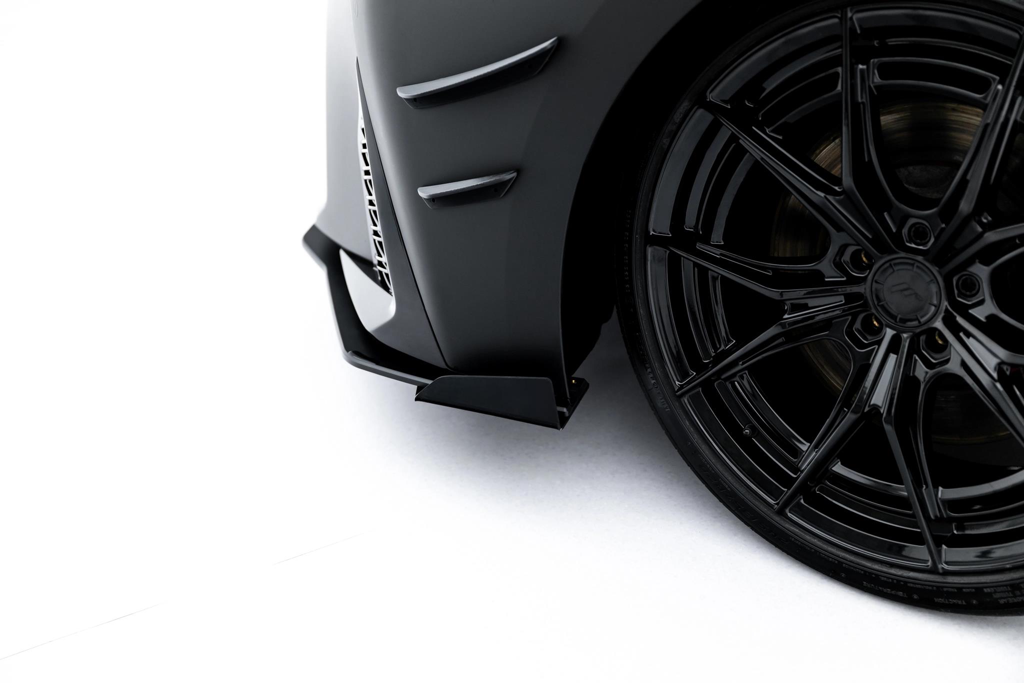 Front Stoßstange Flaps passend für Flaps Lexus IS 500 Mk3 Facelift 2 XE30 schwarz Hochglanz