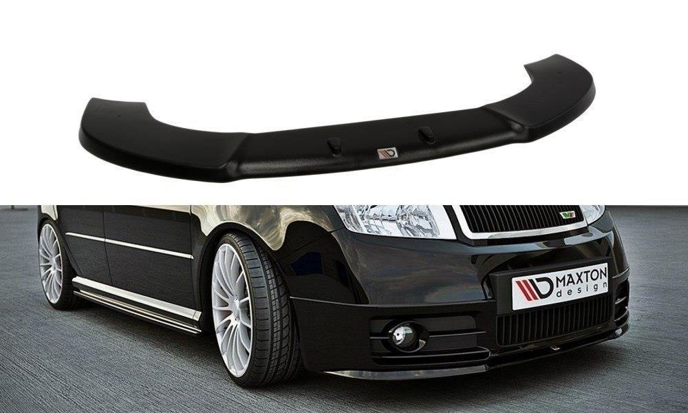 Street+ Spoilerlippe Front Ansatz passend für Skoda Fabia RS Mk1 schwarz Hochglanz
