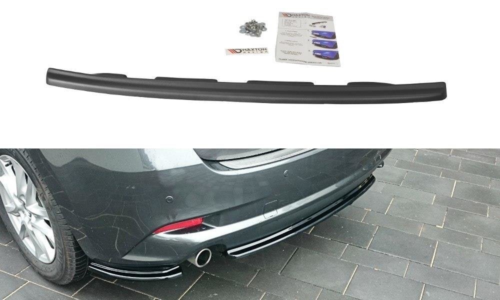 Heckansatz Mazda 3 BM Mk3 Facelift schwarz Hochglanz