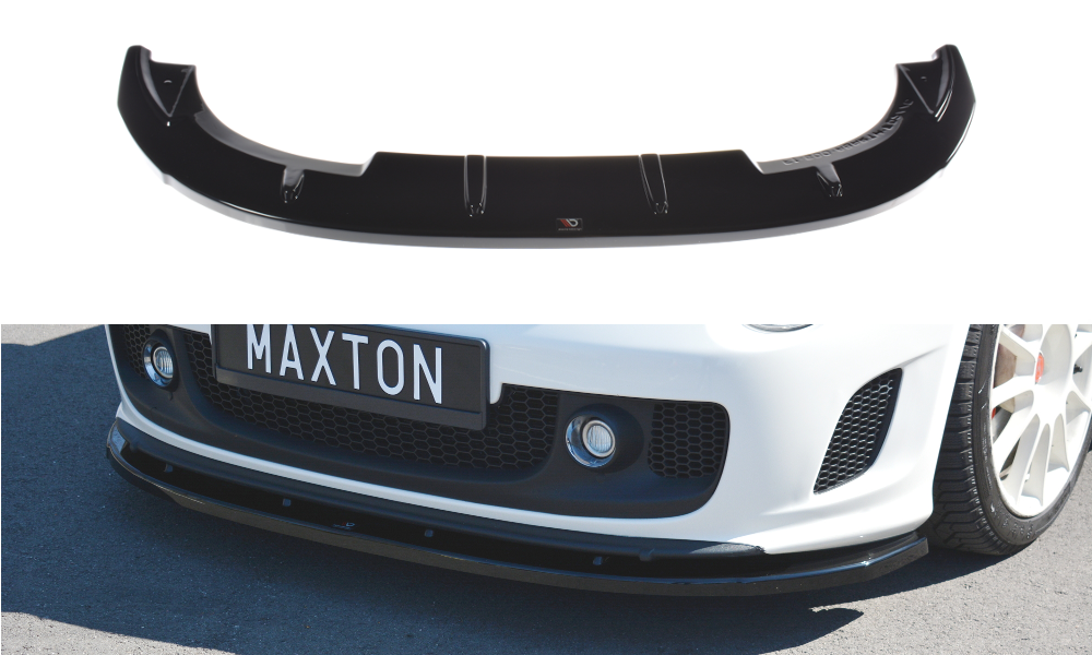 Frontlippe V.2 passend für ABARTH 500 Mk1 schwarz Hochglanz