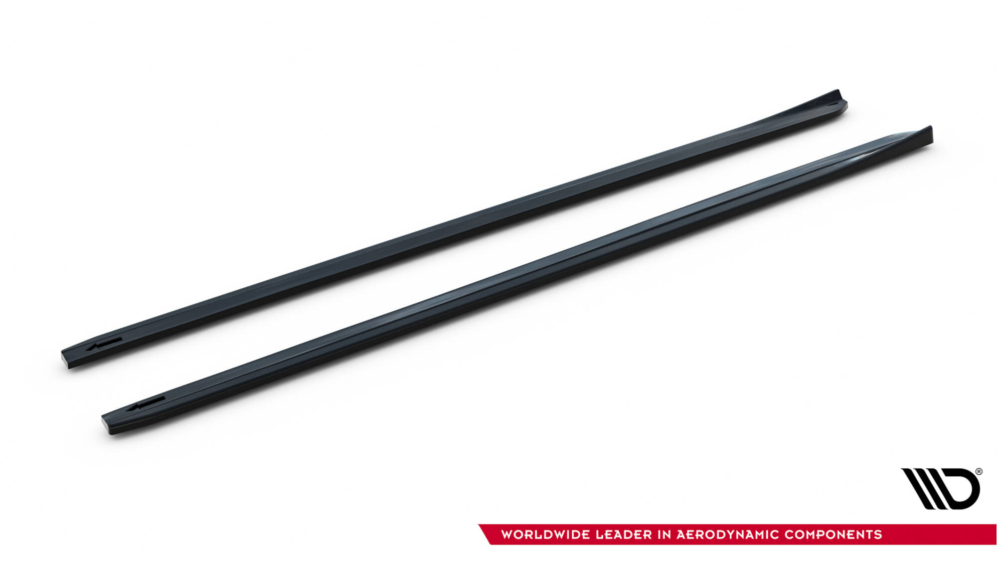 Seitenschweller Ansatz für V.4 VW Golf R / R-Line Mk7 Facelift schwarz Hochglanz