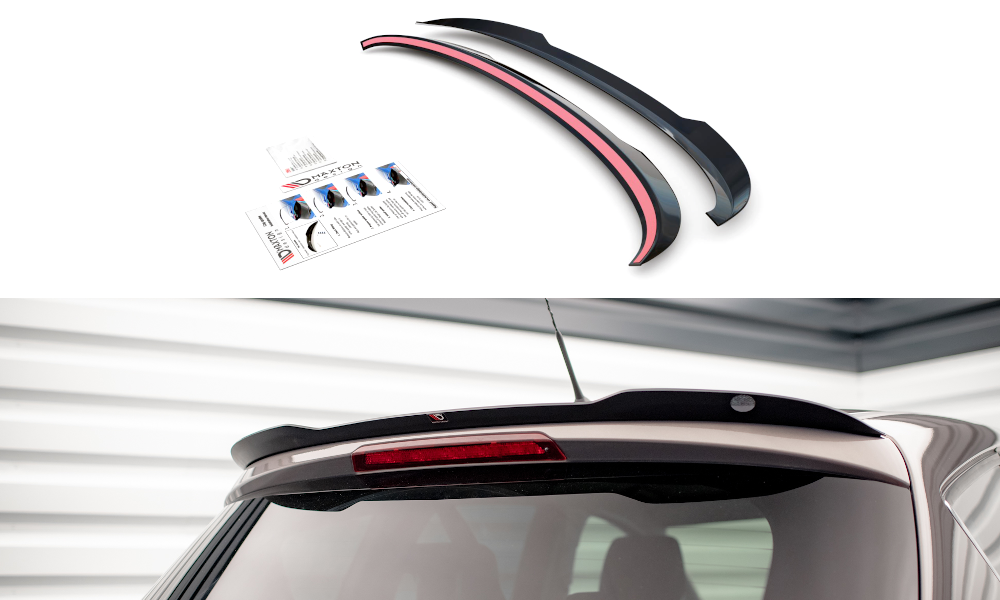 Heck Spoiler Aufsatz Abrisskante passend für Ford C-Max Mk2 schwarz Hochglanz