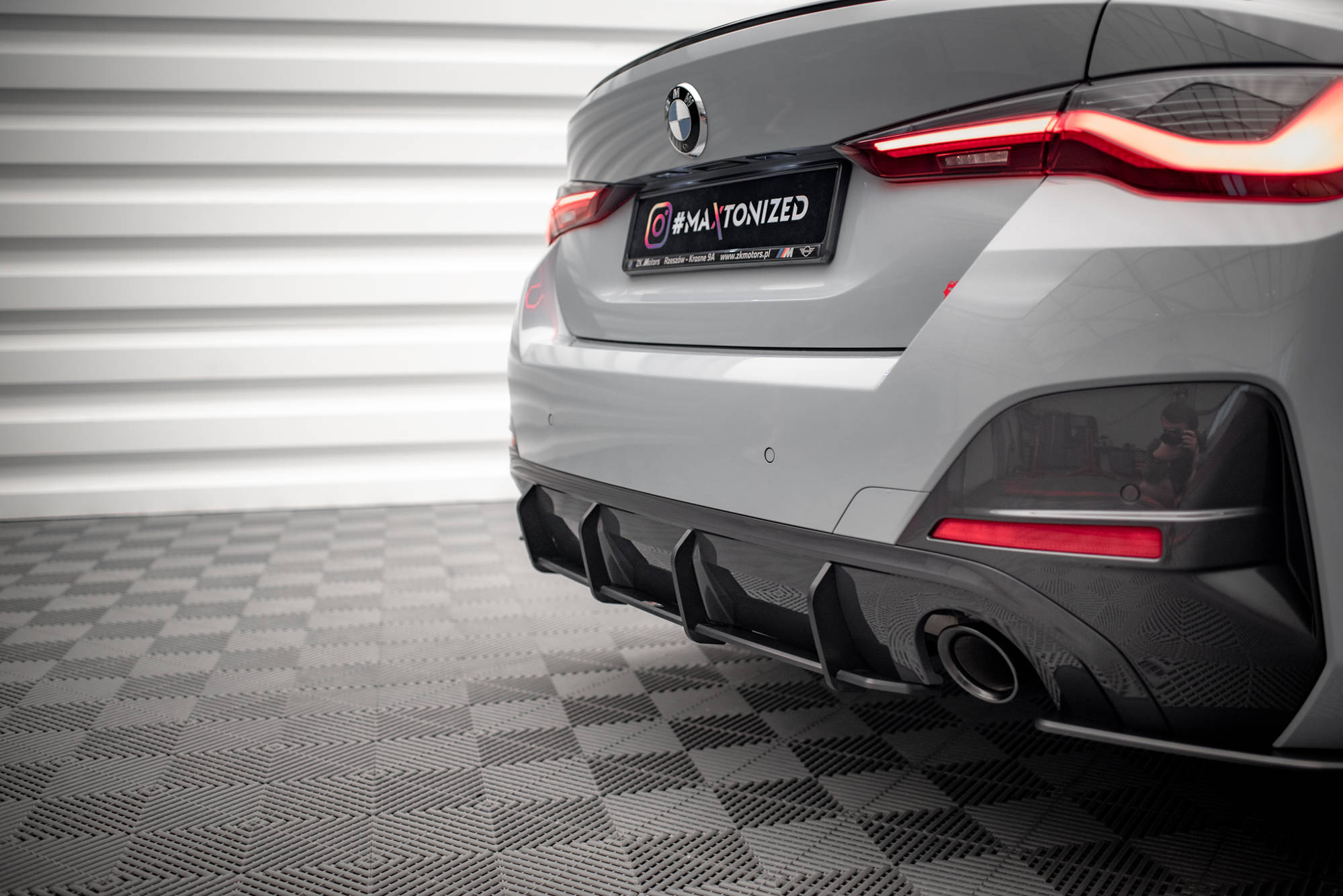 Street Pro Heckschürze Heck Ansatz Diffusor passend für BMW 4er Gran Coupe M-Paket G26