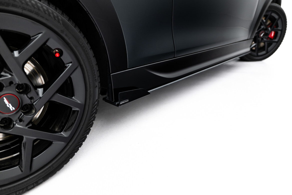 Seitenschweller Flaps passend für Mini Cooper John Cooper Works F65 schwarz Hochglanz