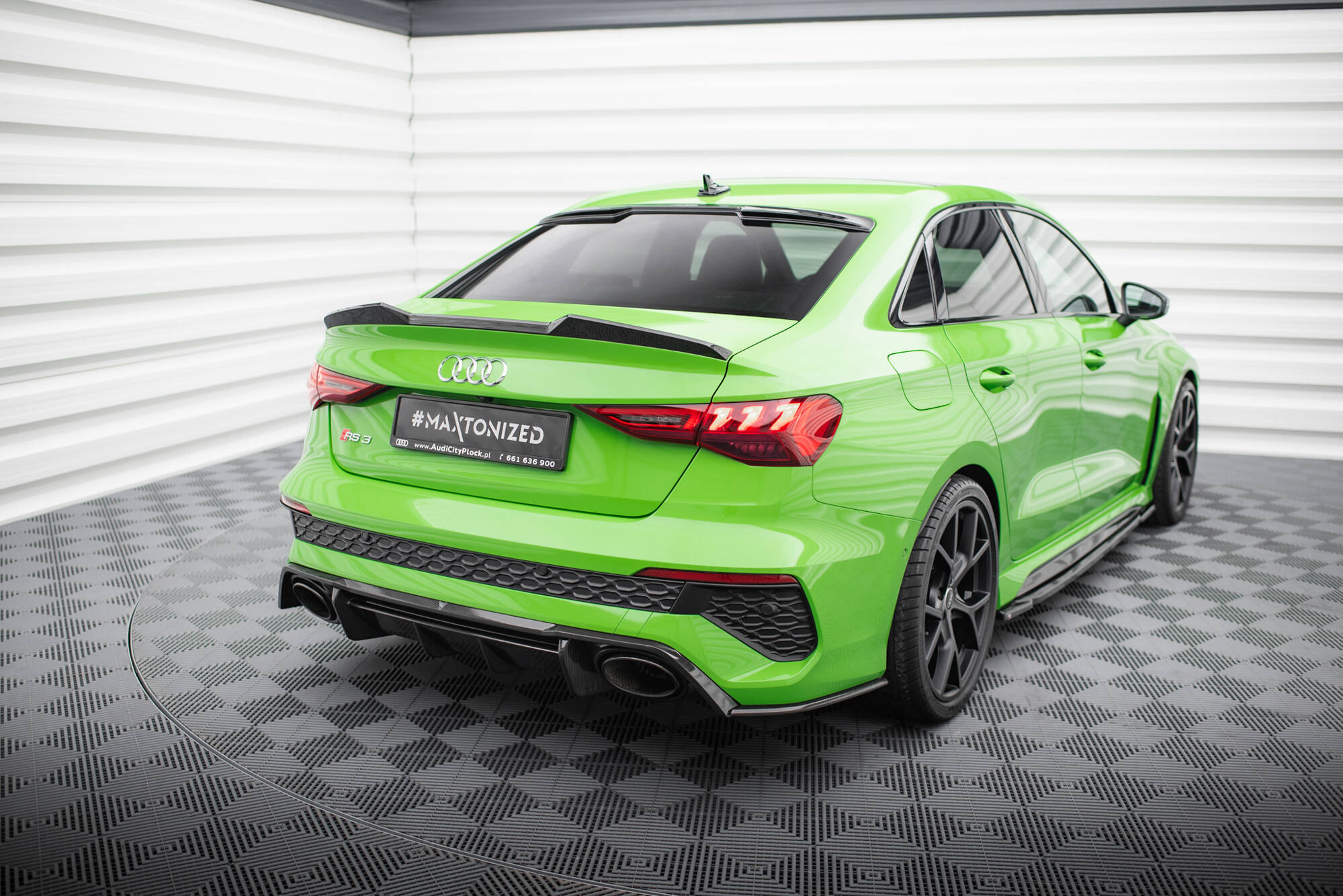 Carbon Fiber Heckklappenspoiler V.1 passend für Audi RS3 / S3 / A3 S-Line / A3 Limousine 8Y FL