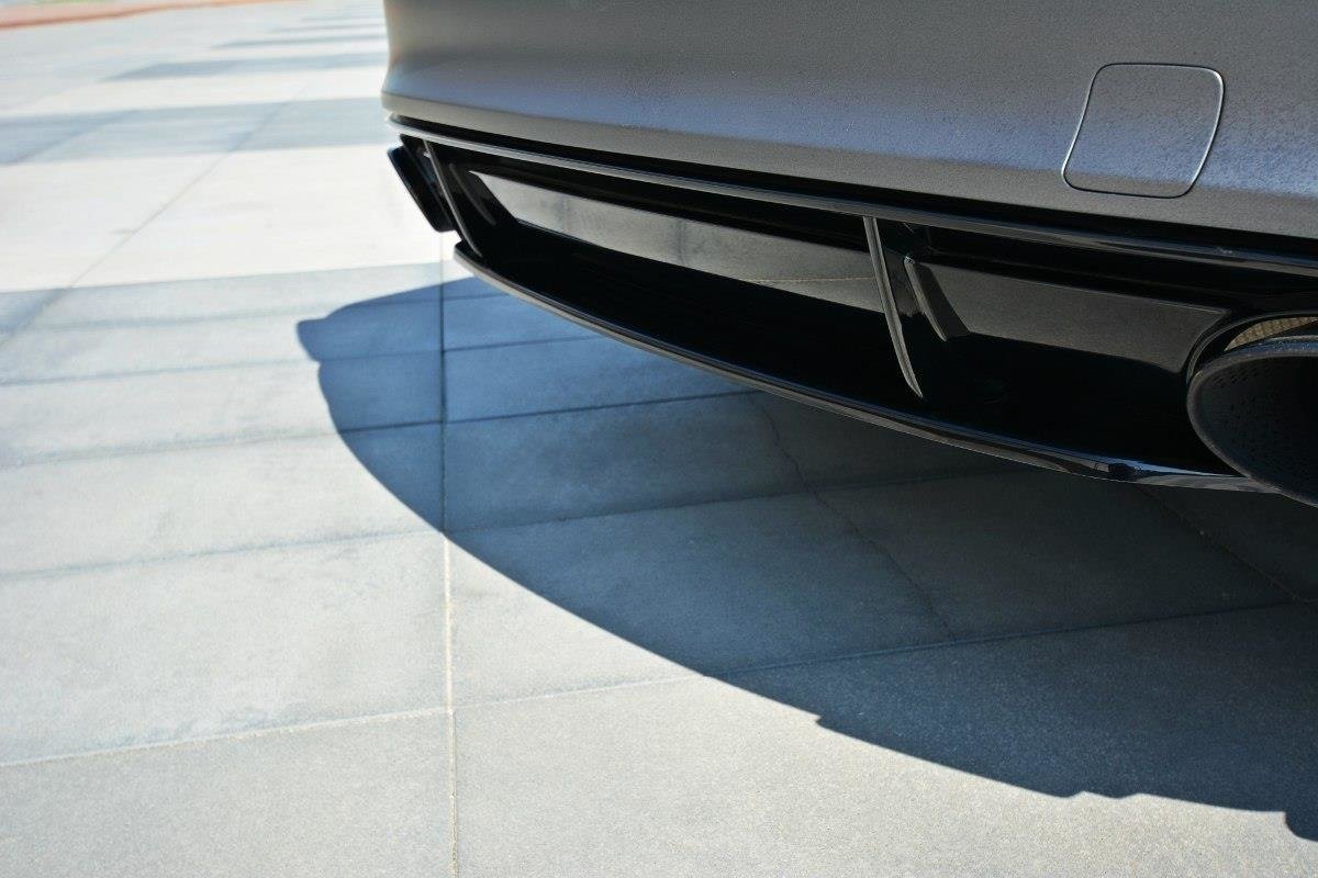 Heckansatz Audi RS7 C7 schwarz Hochglanz