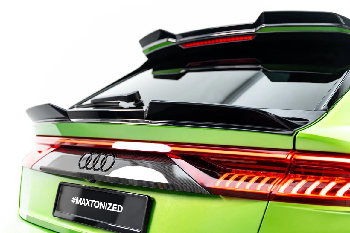 Unterer Heckspoiler Lippe 3D passend für Audi RSQ8 Mk1 /Mk1 Facelift schwarz Hochglanz
