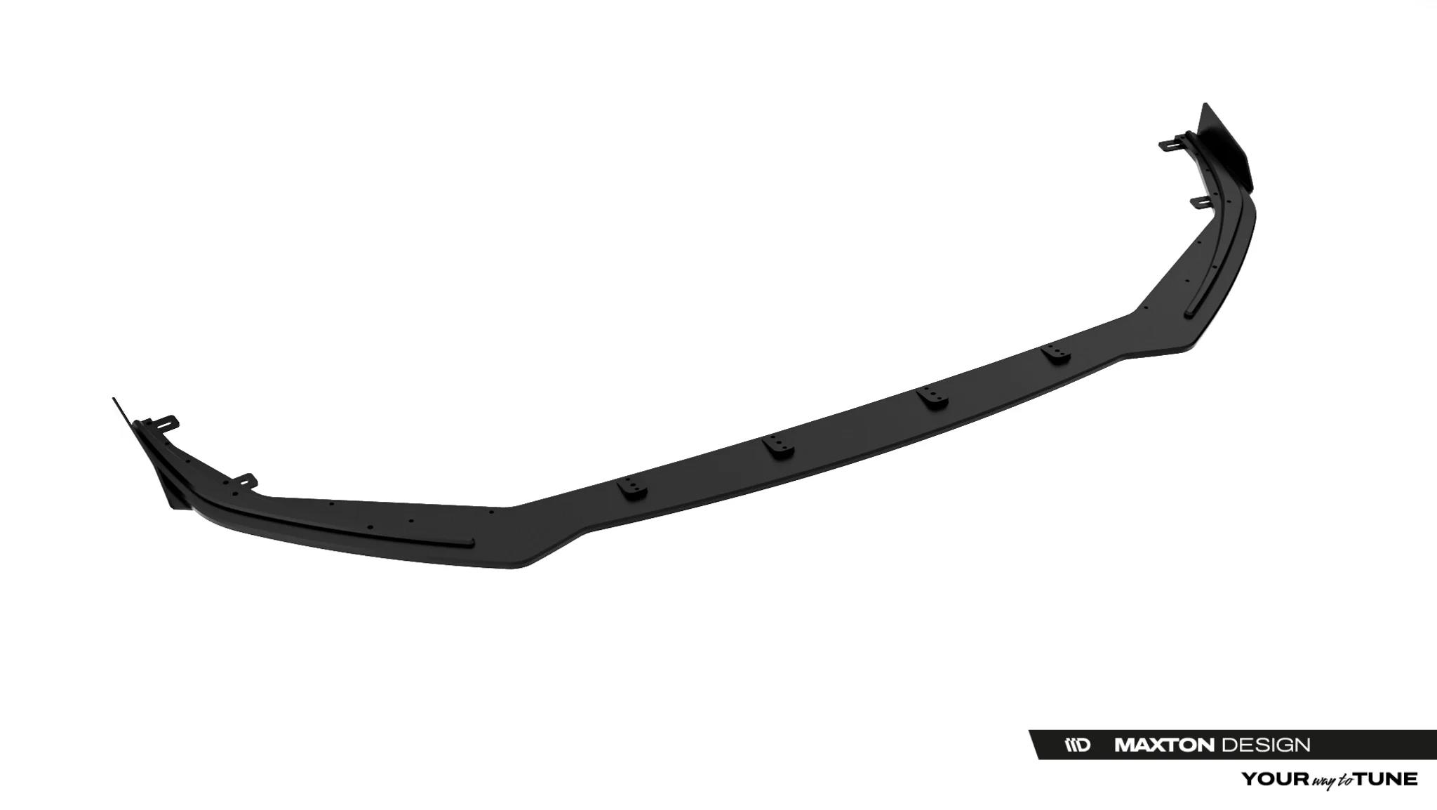 Frontlippe + Flaps passend für Toyota GR Yaris Mk4 Facelift schwarz Hochglanz