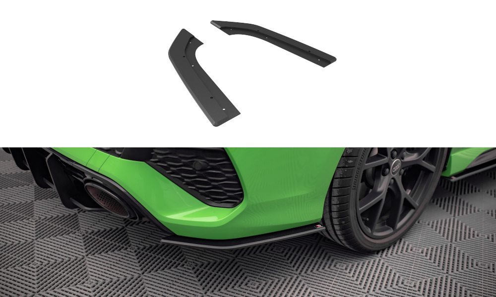 Street Pro Heck Ansatz Flaps passend für Audi RS3 Limousine 8Y rot
