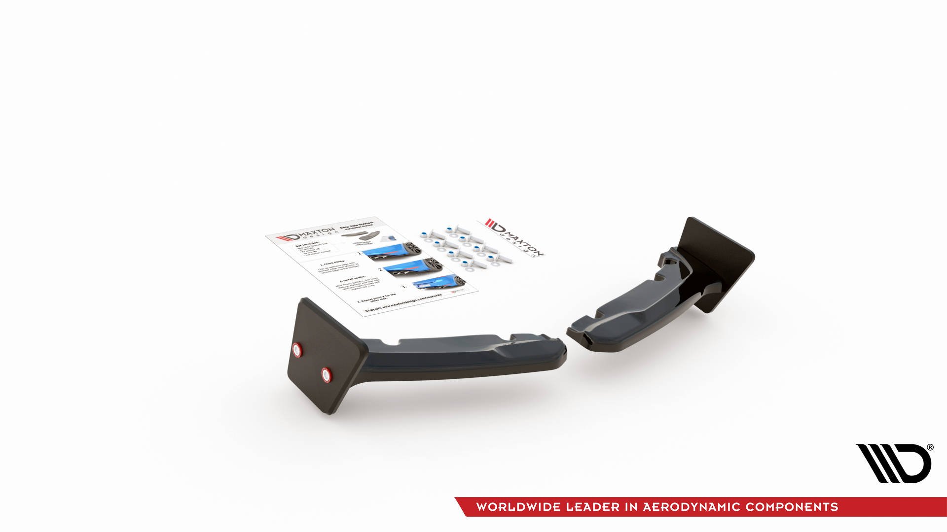 Street+ Heck Ansatz Diffusor + Flaps V.2 passend für Toyota GR Yaris Mk4 schwarz matt