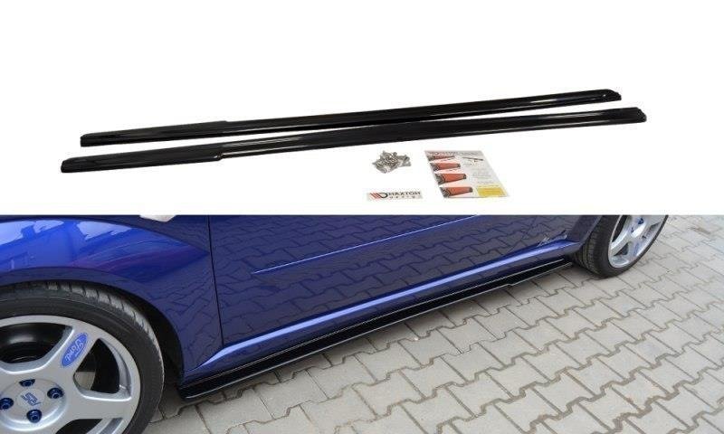 Street+ Seitenschweller Leisten passend für Ford Focus RS Mk1 schwarz Hochglanz