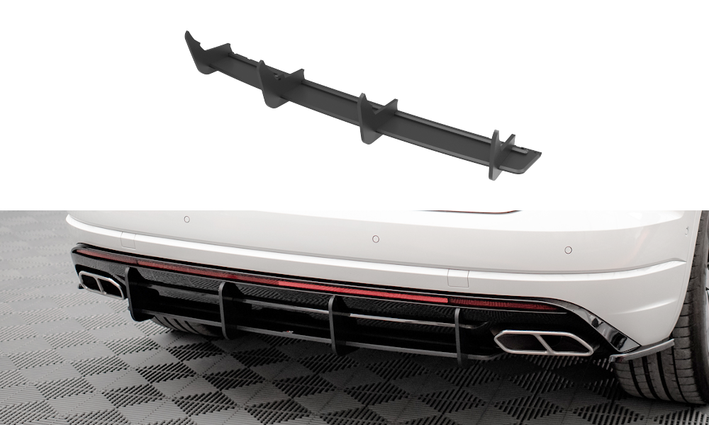 Street Pro Heckschürze Heck Ansatz Diffusor passend für VW Touareg R-Line Mk3