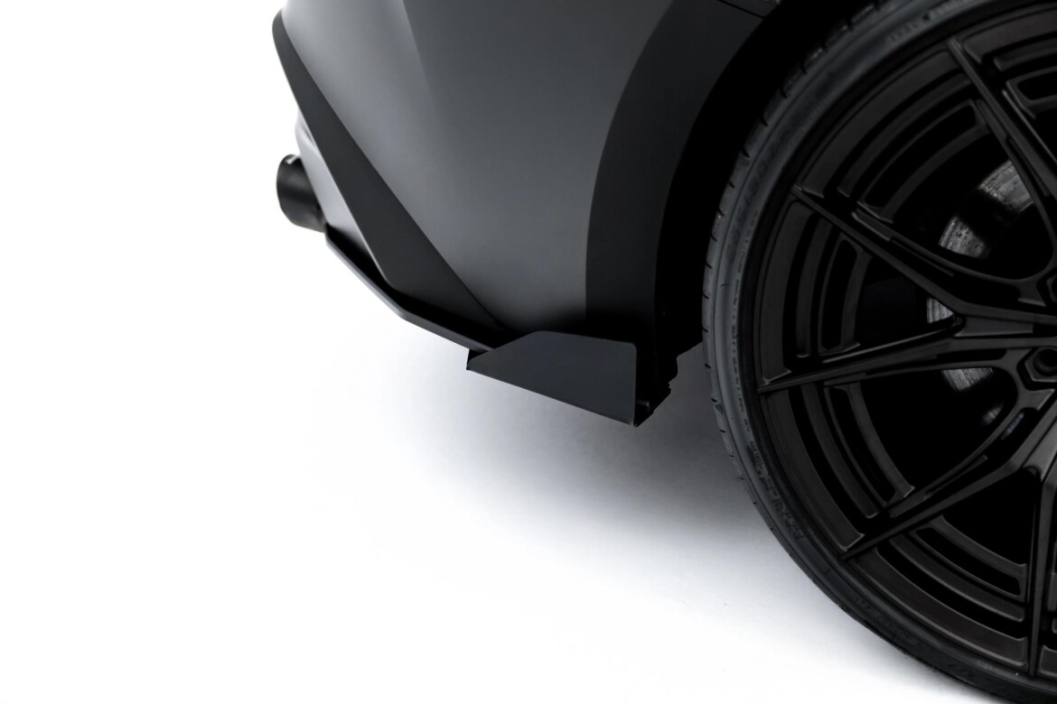 Diffusor Flaps passend für Lexus IS 500 Mk3 Facelift 2 schwarz Hochglanz