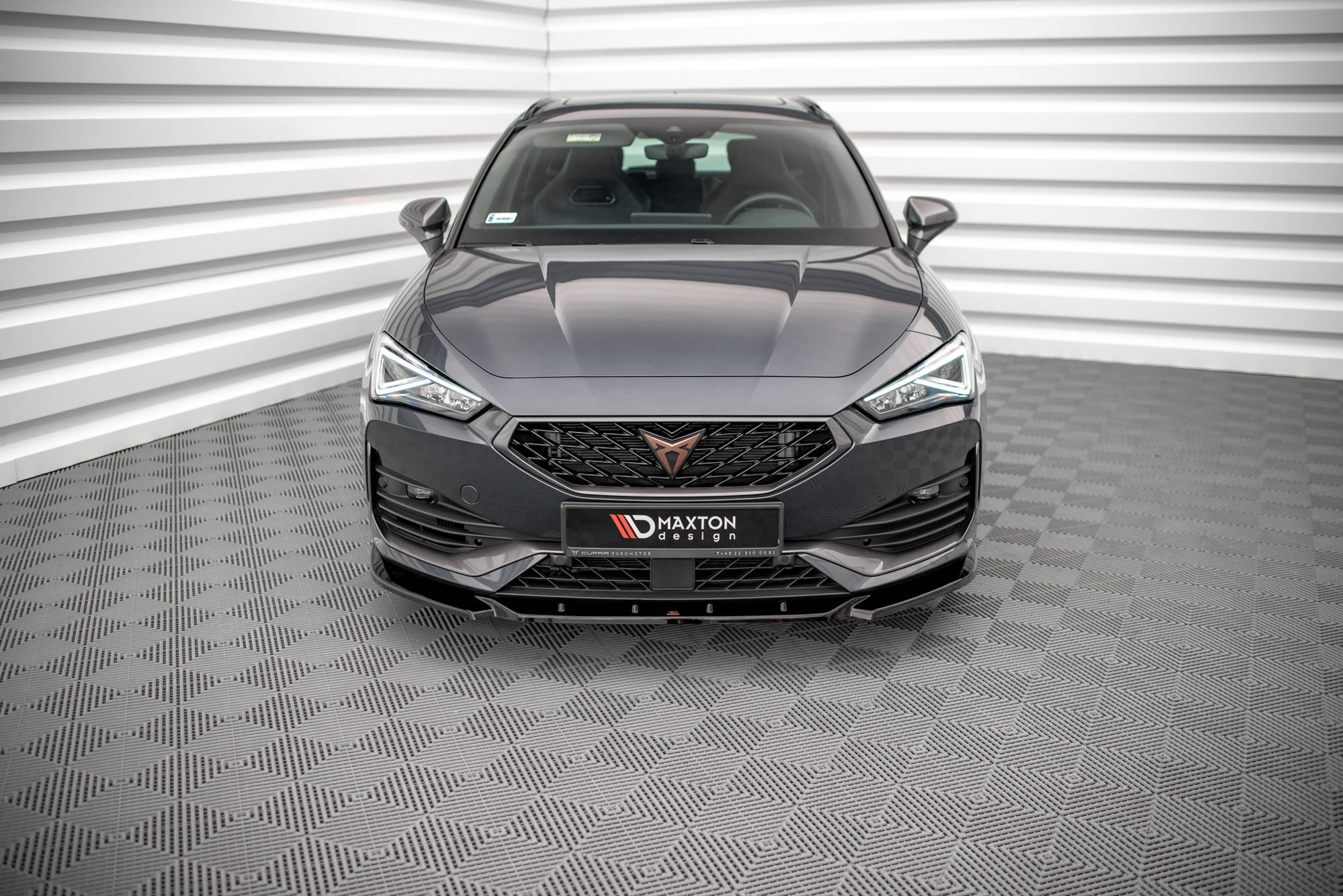 Frontlippe V.3 passend für CUPRA Leon Mk1 schwarz Hochglanz