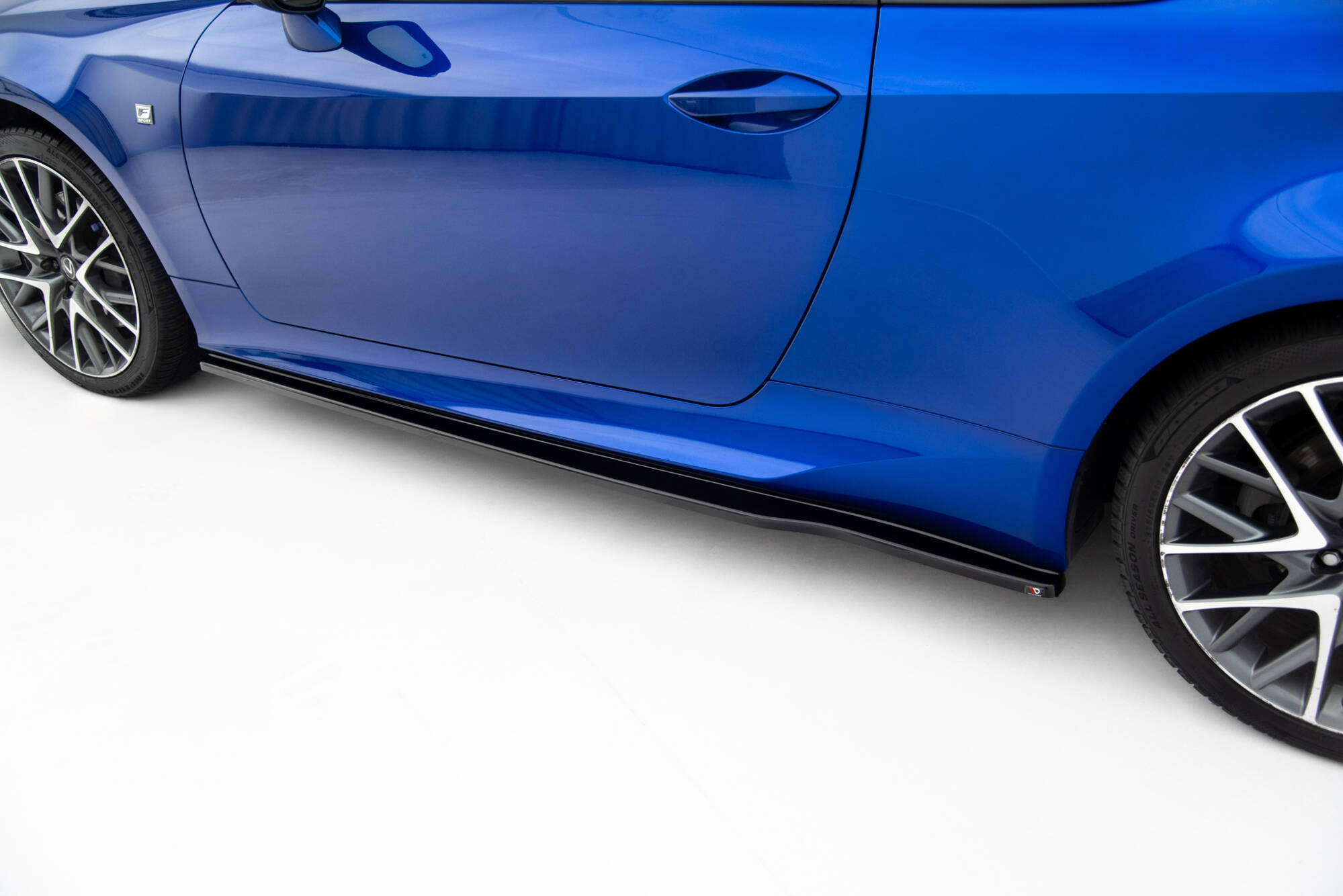 Seitenschweller Ansatz für Lexus RC Mk1 schwarz Hochglanz