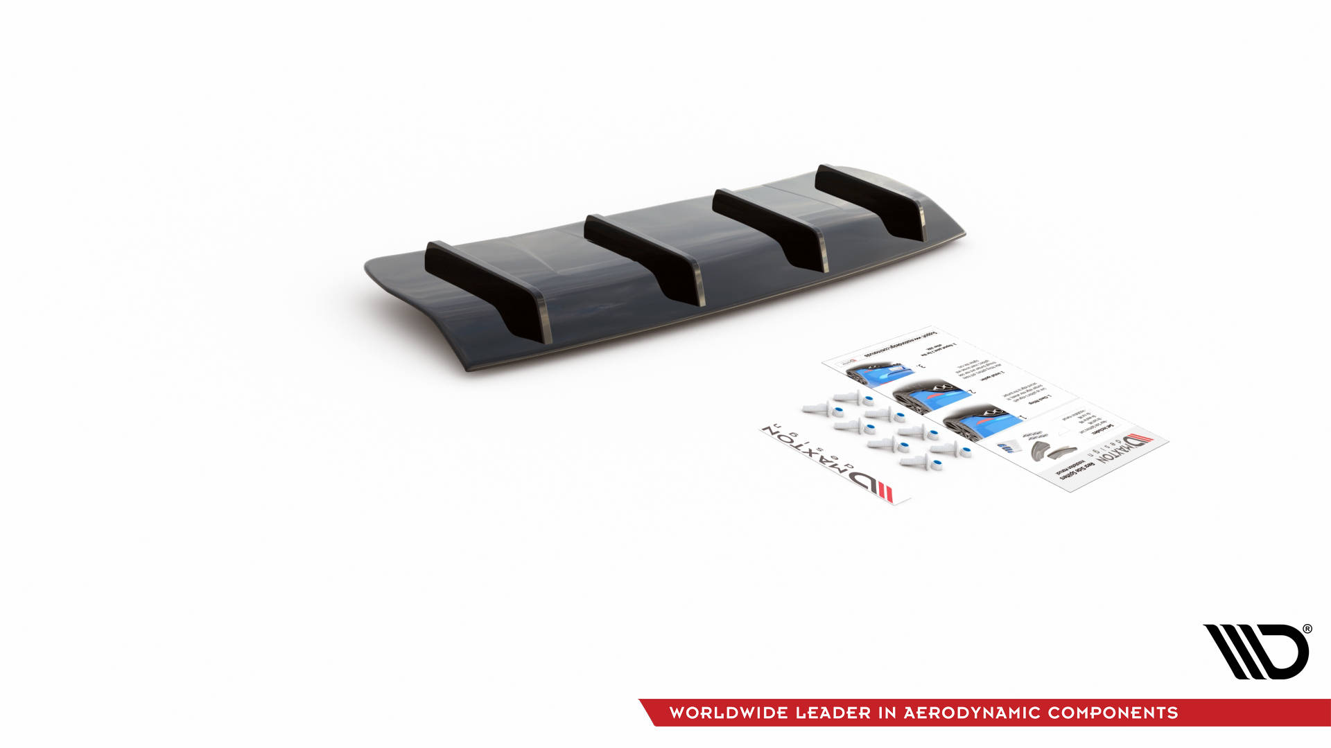 Street+ Heck Ansatz Diffusor passend für Volvo V70 Mk3 Carbon Look