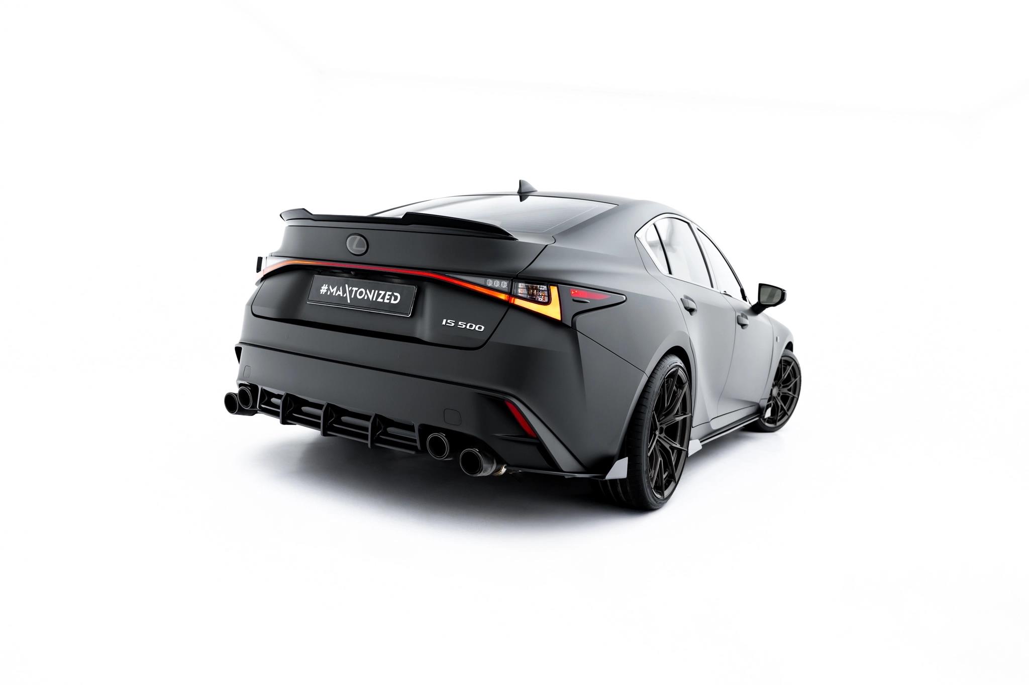Heckansatz Diffusor passend für Lexus IS 500 Mk3 Facelift 2 XE30 schwarz matt