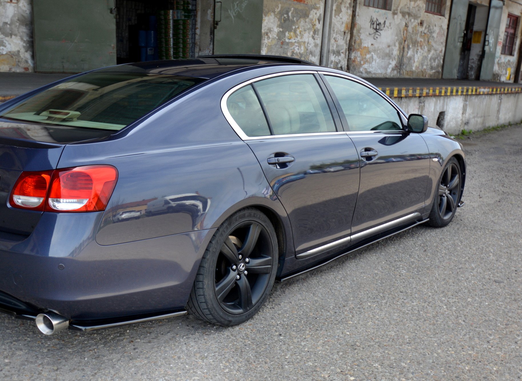 Seitenschweller Ansatz für Lexus GS Mk3 schwarz Hochglanz