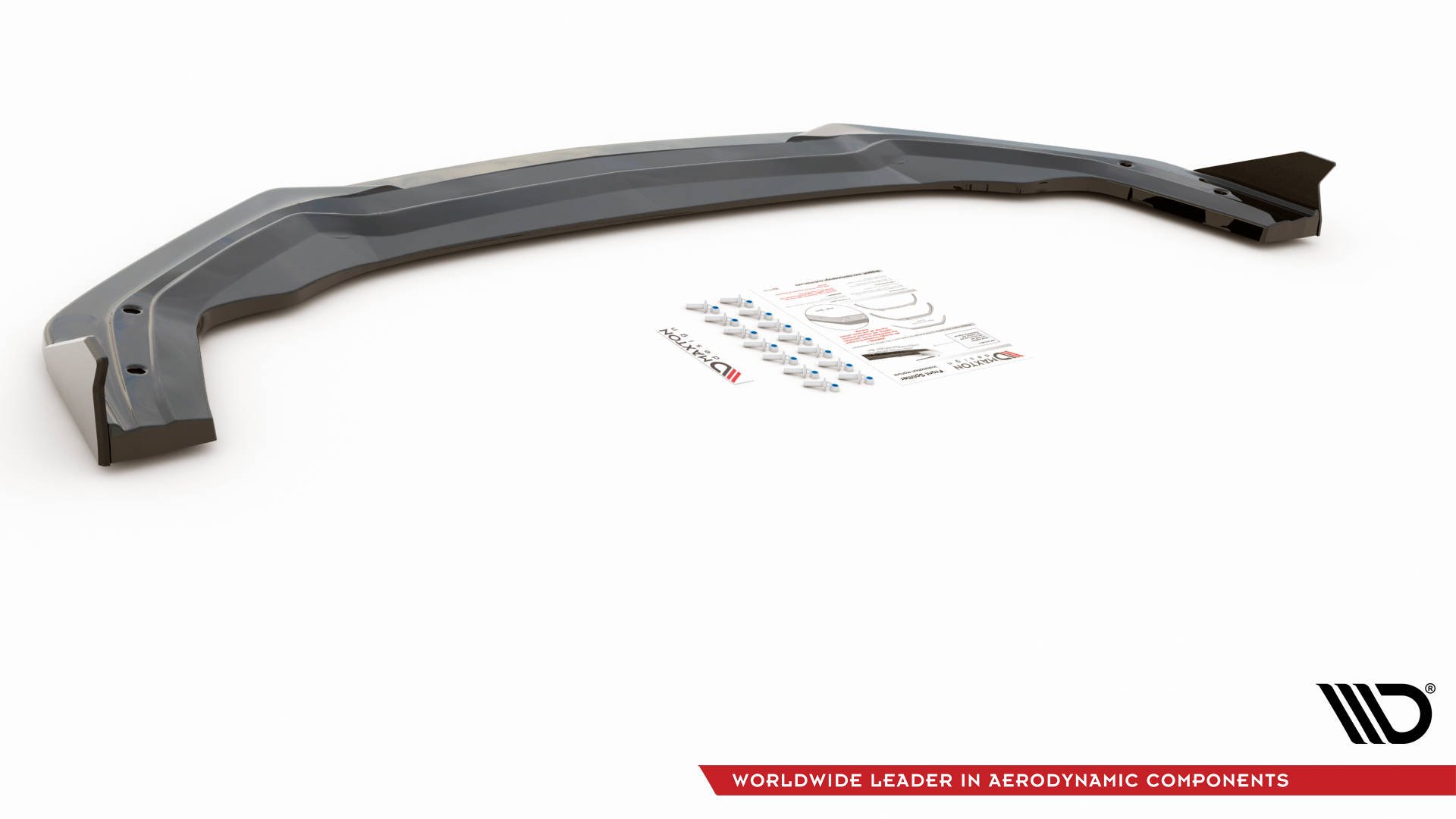 Street+ Spoilerlippe Front Ansatz V.1 + Flaps passend für Ford Mustang GT Mk6 FL