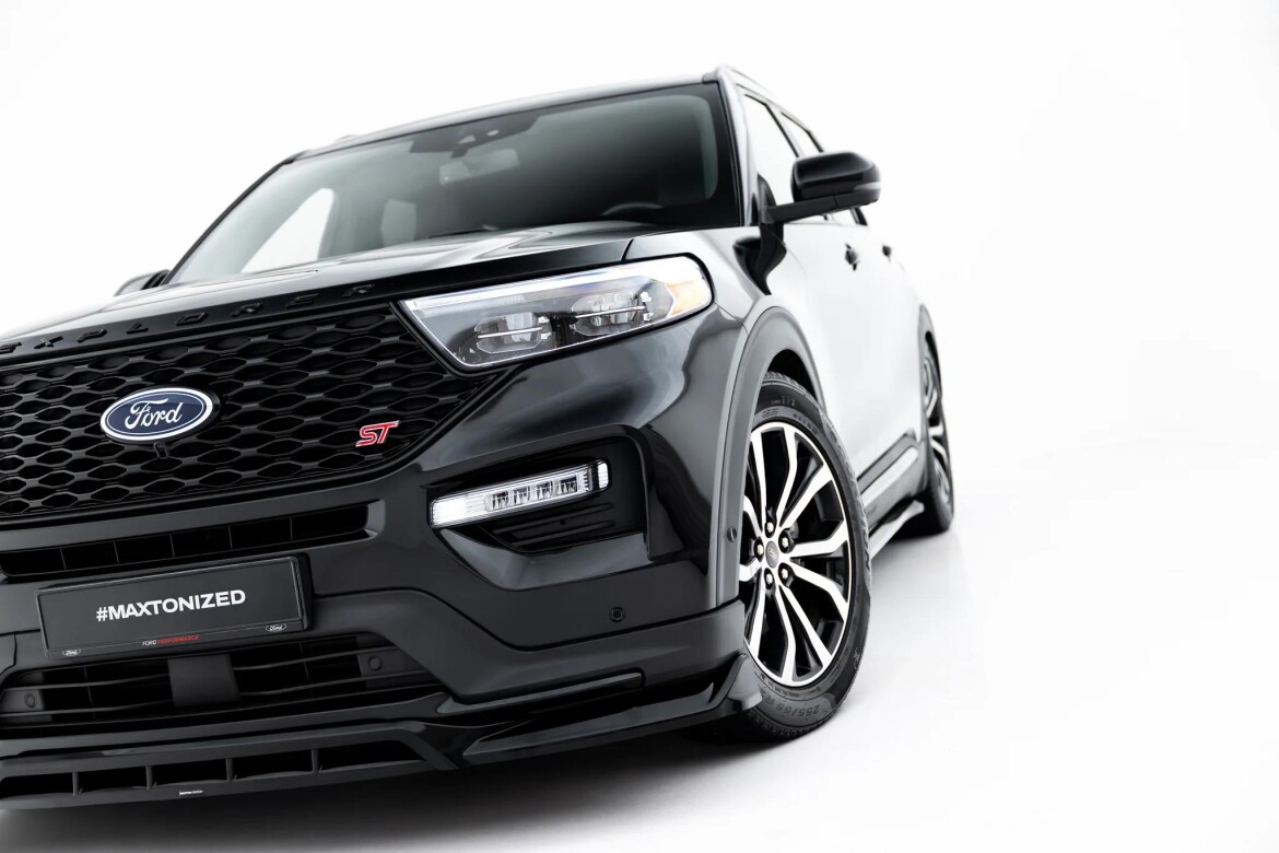 Frontlippe passend für Ford Explorer ST Mk6 schwarz Hochglanz