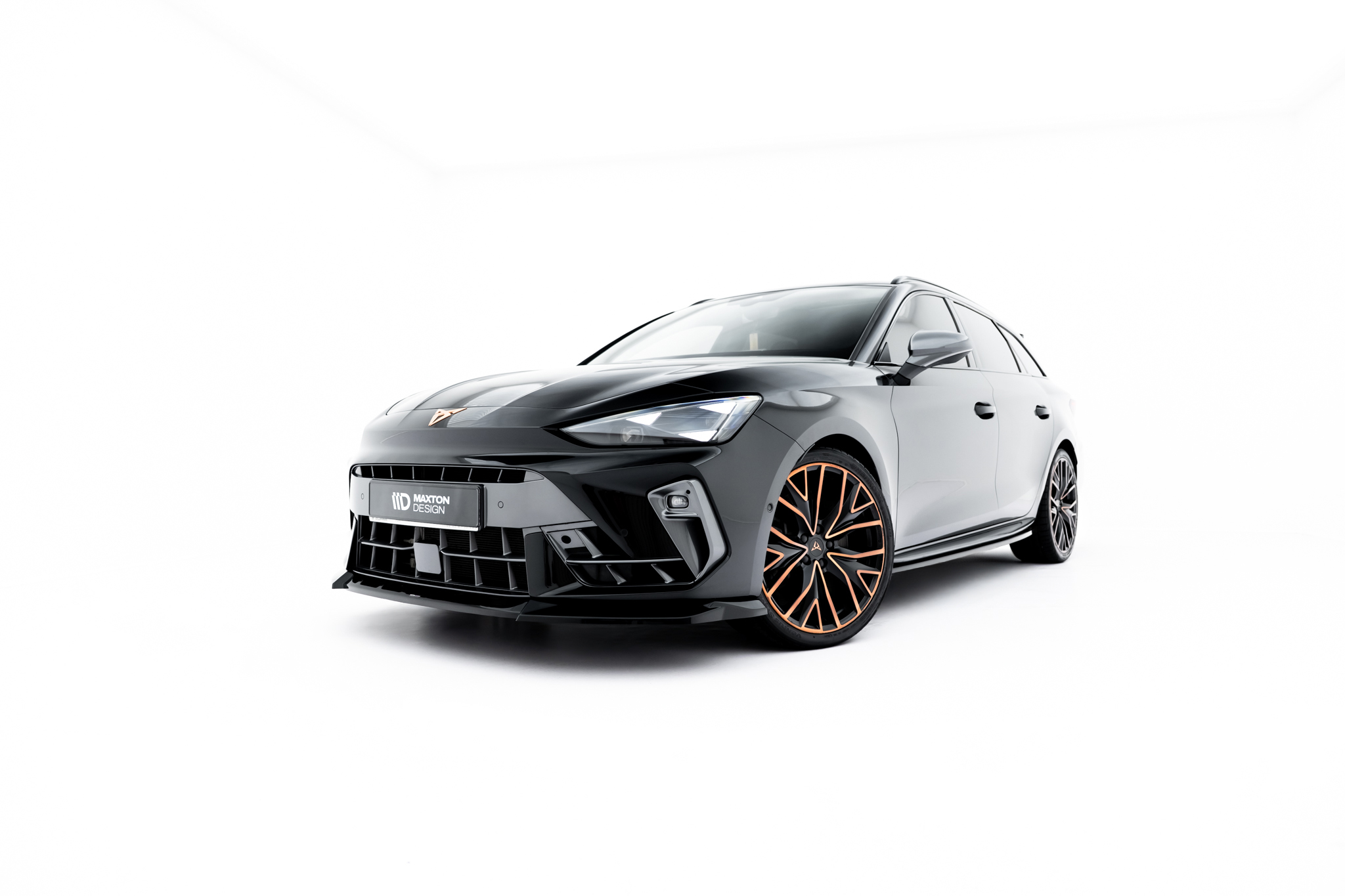 Frontlippe V.2 passend für CUPRA Leon ST / Hatchback Mk1 FL schwarz Hochglanz