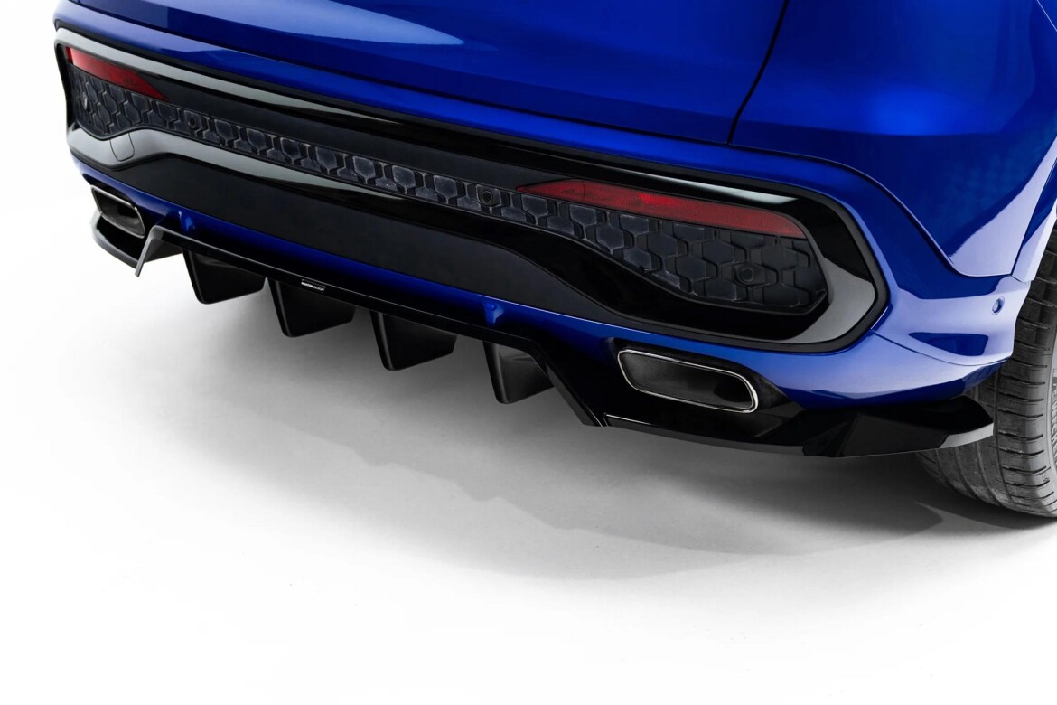 Diffusor RACE passend für Audi Q5 S-Line Sportback / SUV Mk3 schwarz Hochglanz
