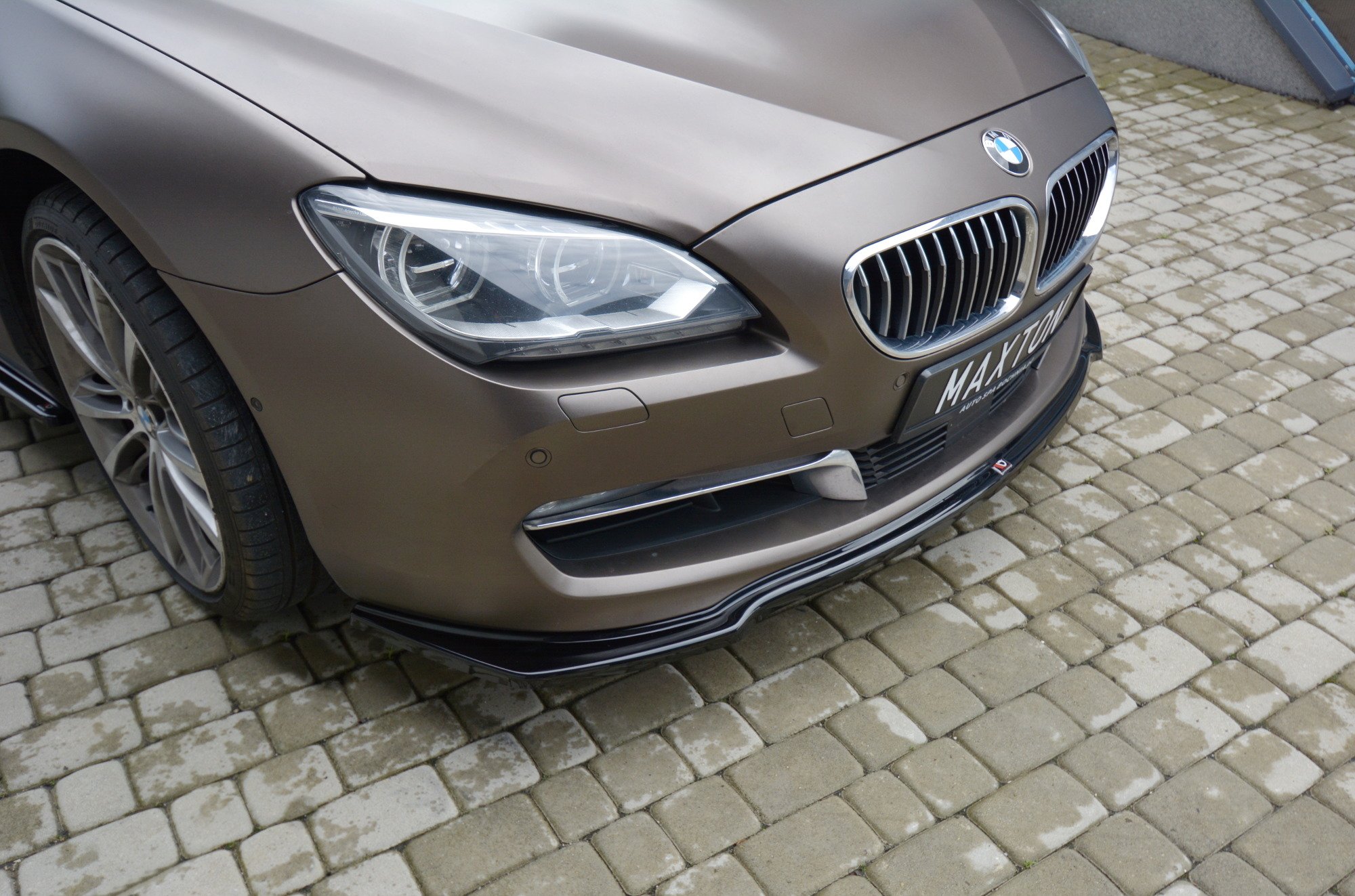 Front Ansatz für BMW 6er GRAN COUPÉ schwarz Hochglanz