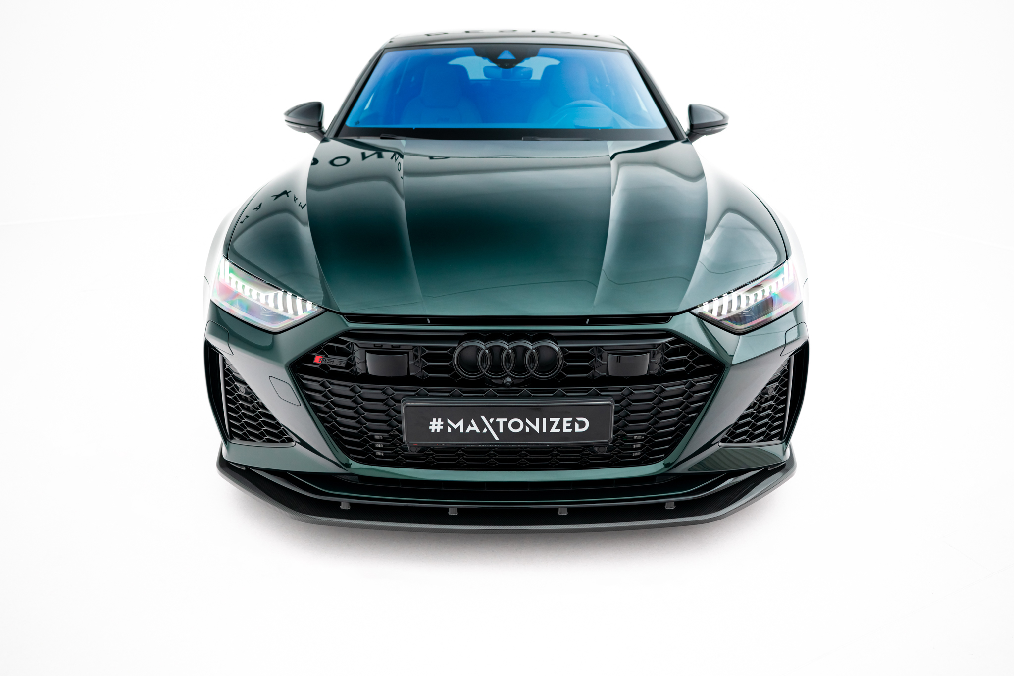 Carbon Fiber Spoilerlippe Front Ansatz passend für Audi RS7 C8