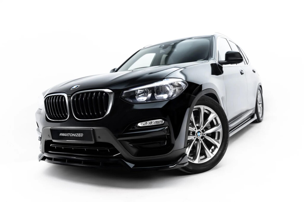 Frontlippe passend für BMW X3 G01 schwarz Hochglanz