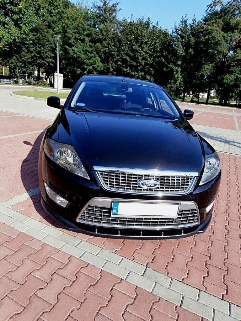 Street+ Spoilerlippe Front Ansatz passend für Ford Mondeo MK4 vor FL schwarz Hochglanz