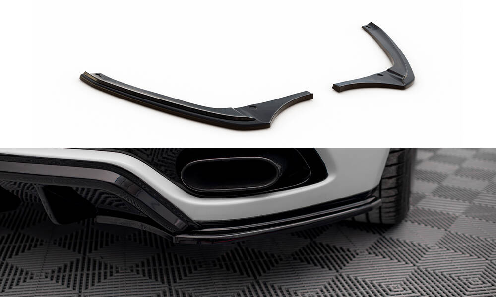 Diffusor Flaps V.2 passend für Maserati Granturismo Mk1 schwarz Hochglanz