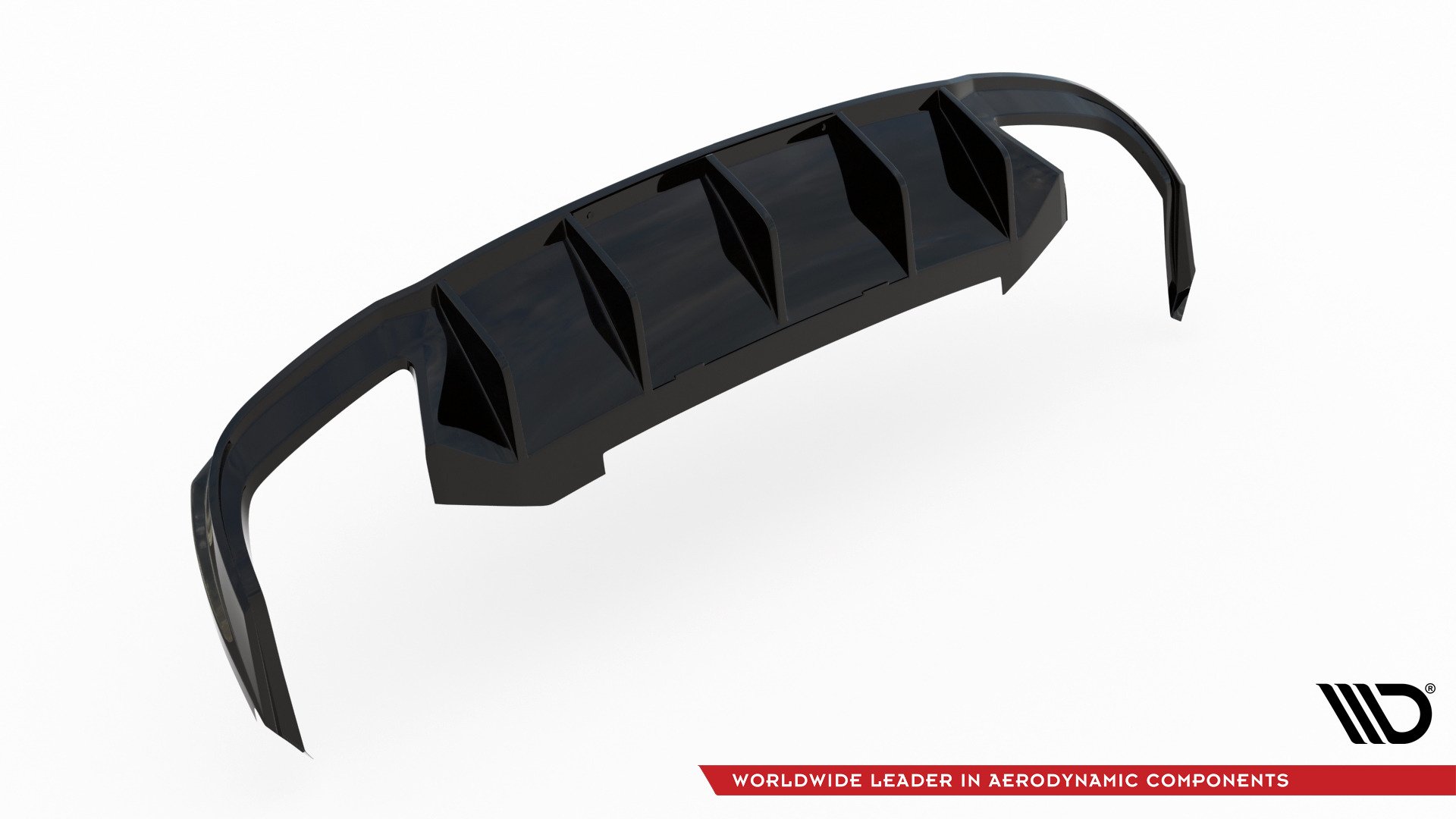 Street+ Heck Ansatz Diffusor V.2 passend für Skoda Octavia RS Mk3 / Mk3 FL Hatchback / Kombi schwarz Hochglanz
