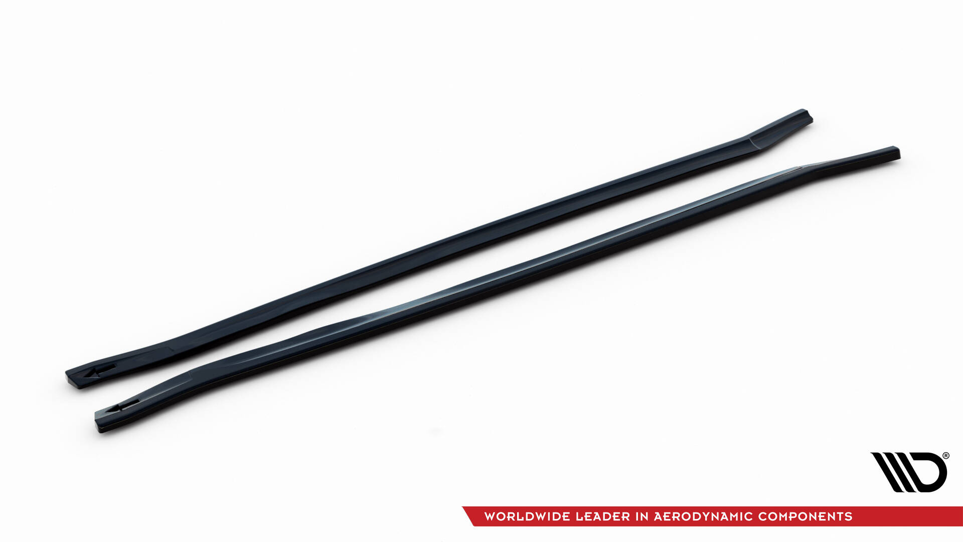 Seitenschweller Ansatz Paar passend für Maserati Granturismo S Mk1 schwarz Hochglanz