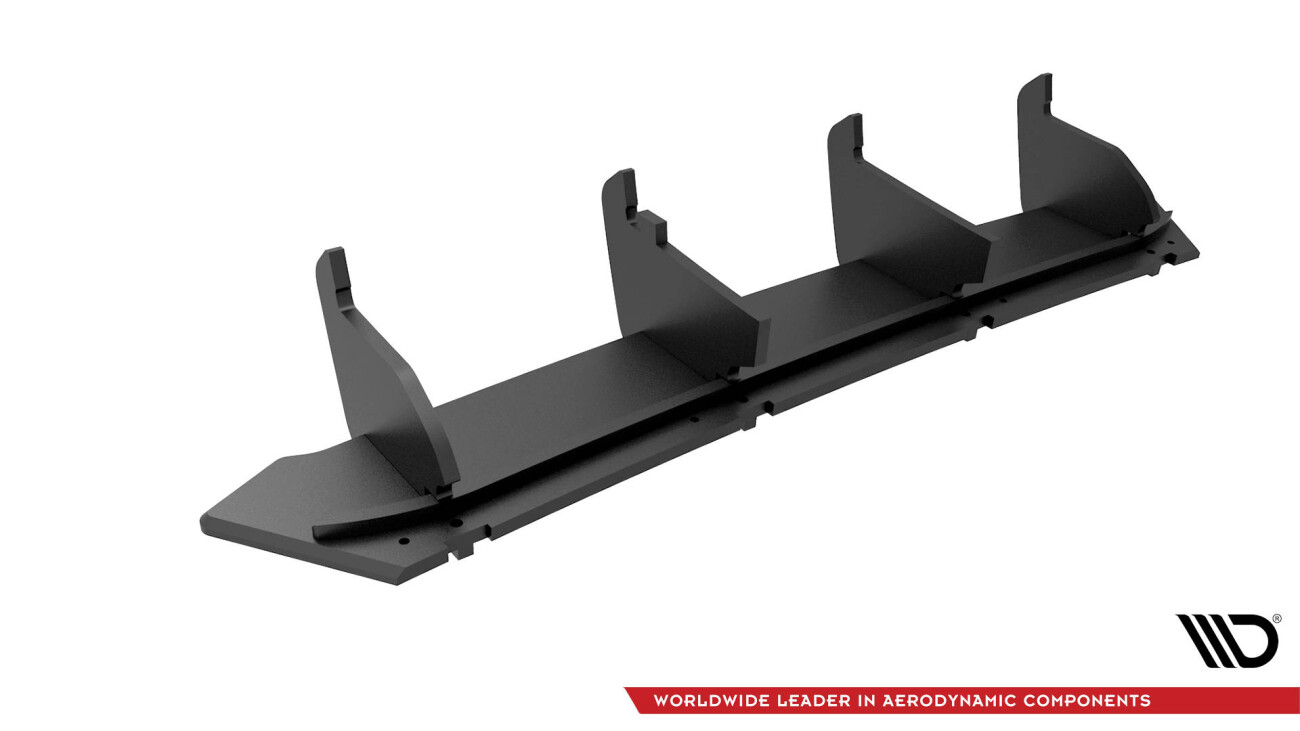 Heckansatz Diffusor passend für Volkwagen Passat B8 FL schwarz matt