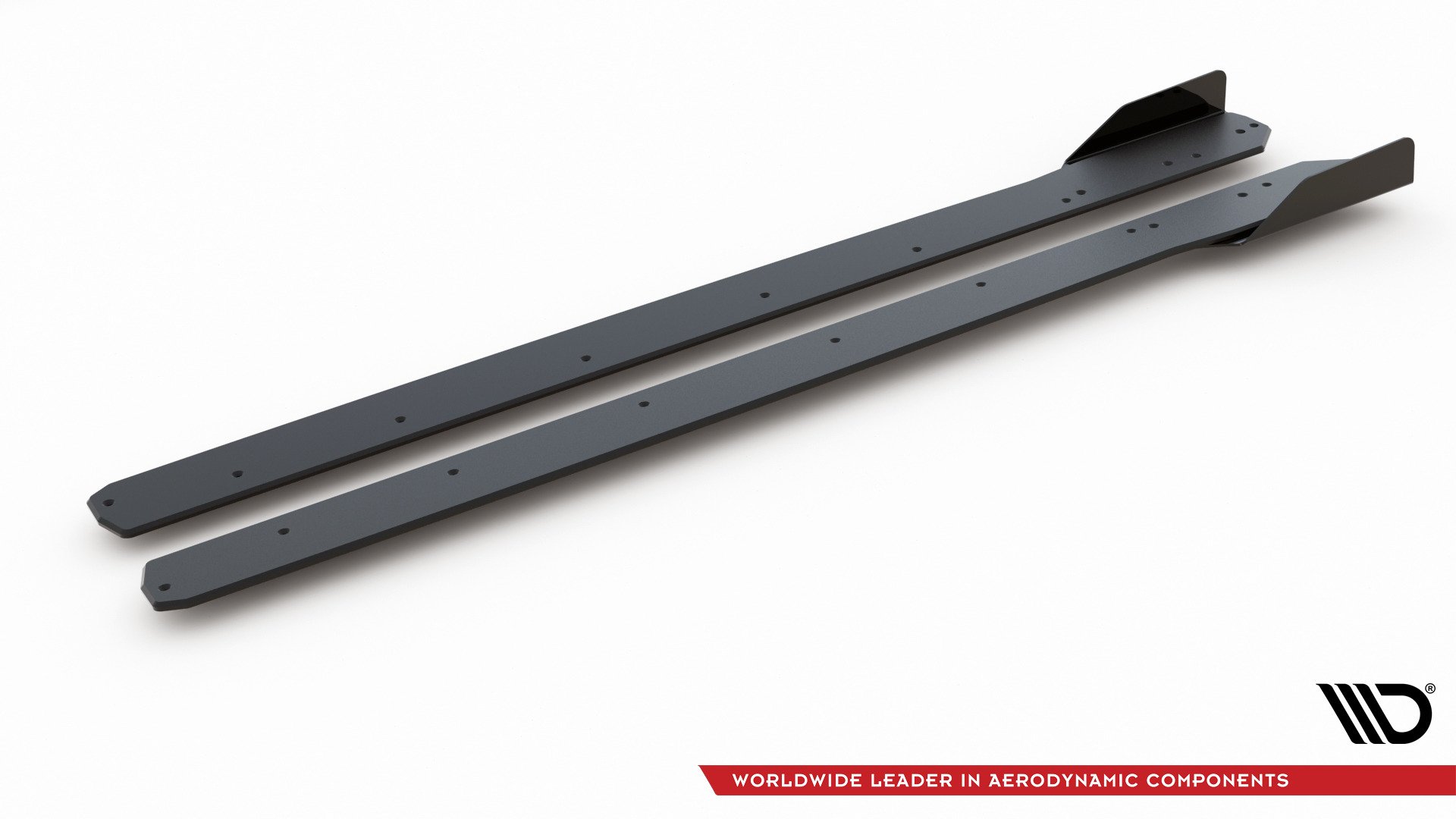 Street Pro Seitenschweller Ansatz + Flaps für Ford Focus ST / ST-Line Mk4 schwarz Hochglanz